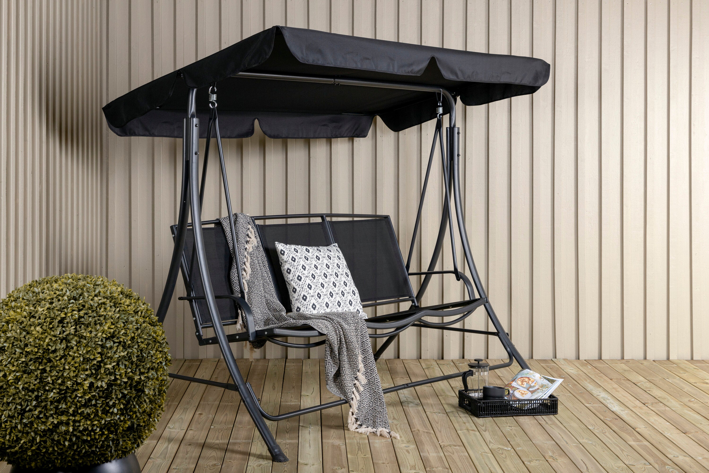 Venture Home Madras Verandagunga Svart