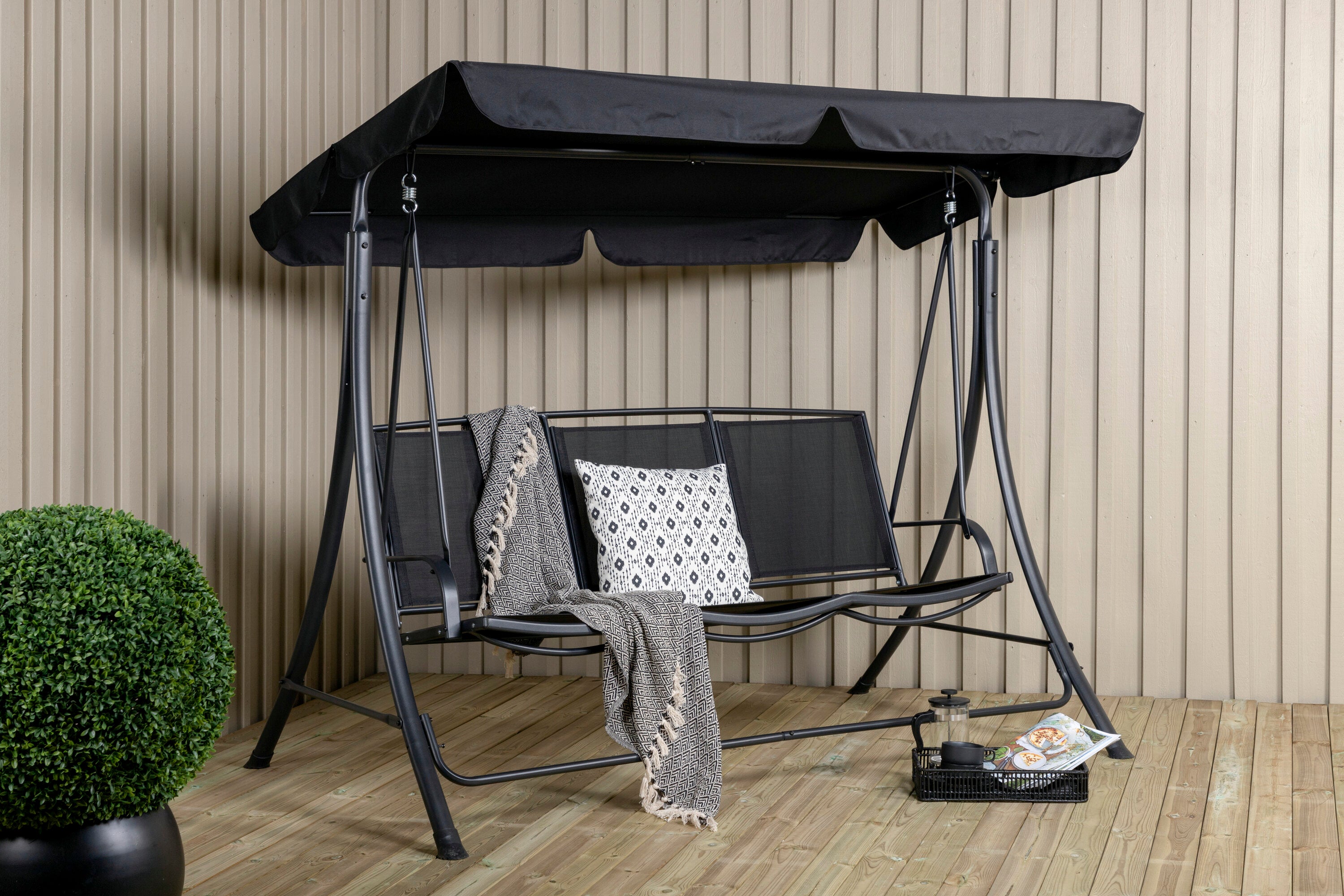 Venture Home Madras Verandagunga Svart