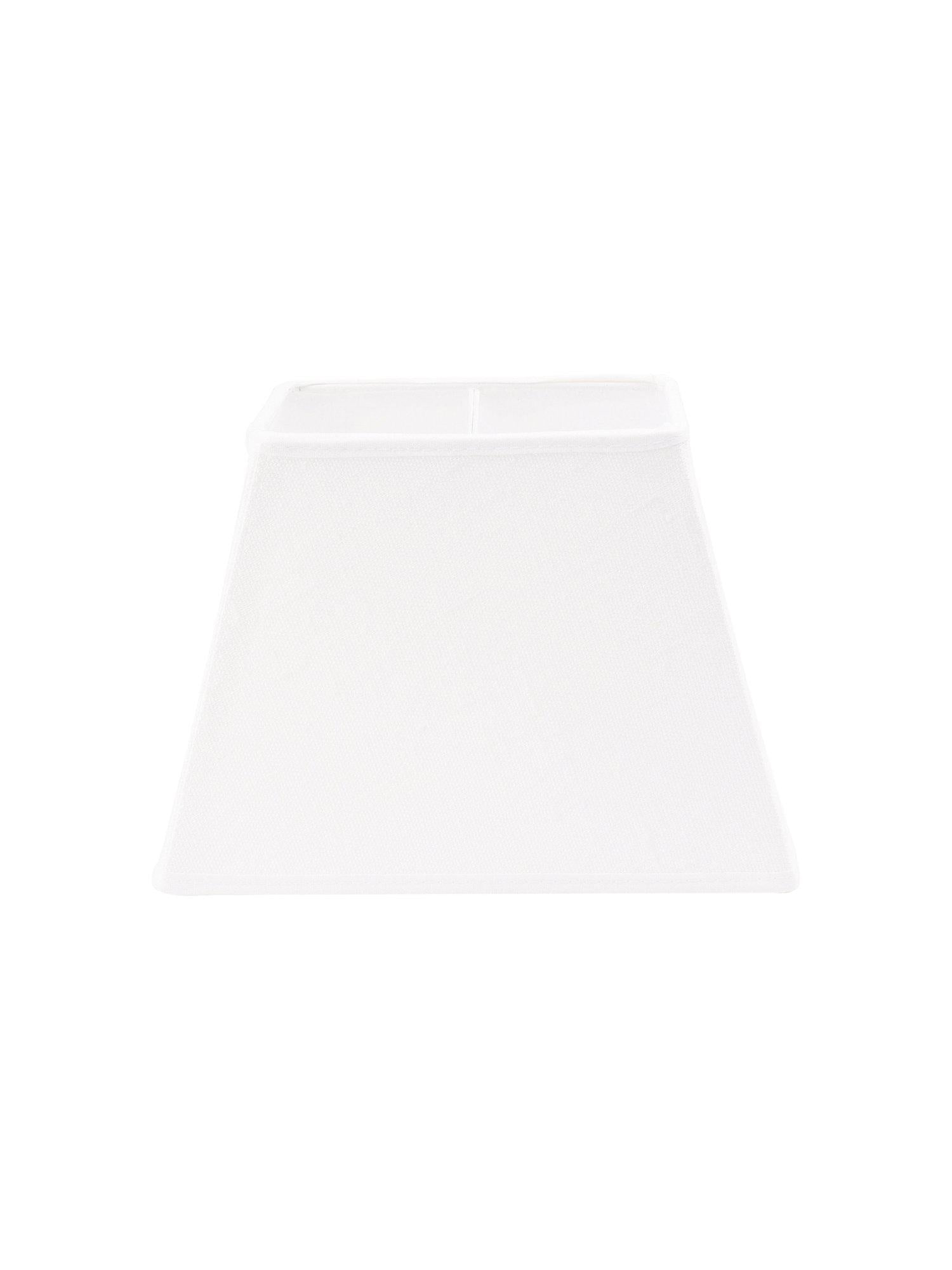 Scala lampskärm från PR Home i vit linnetyg, kvadratisk design med subtil textur för en tidlös och elegant känsla.
