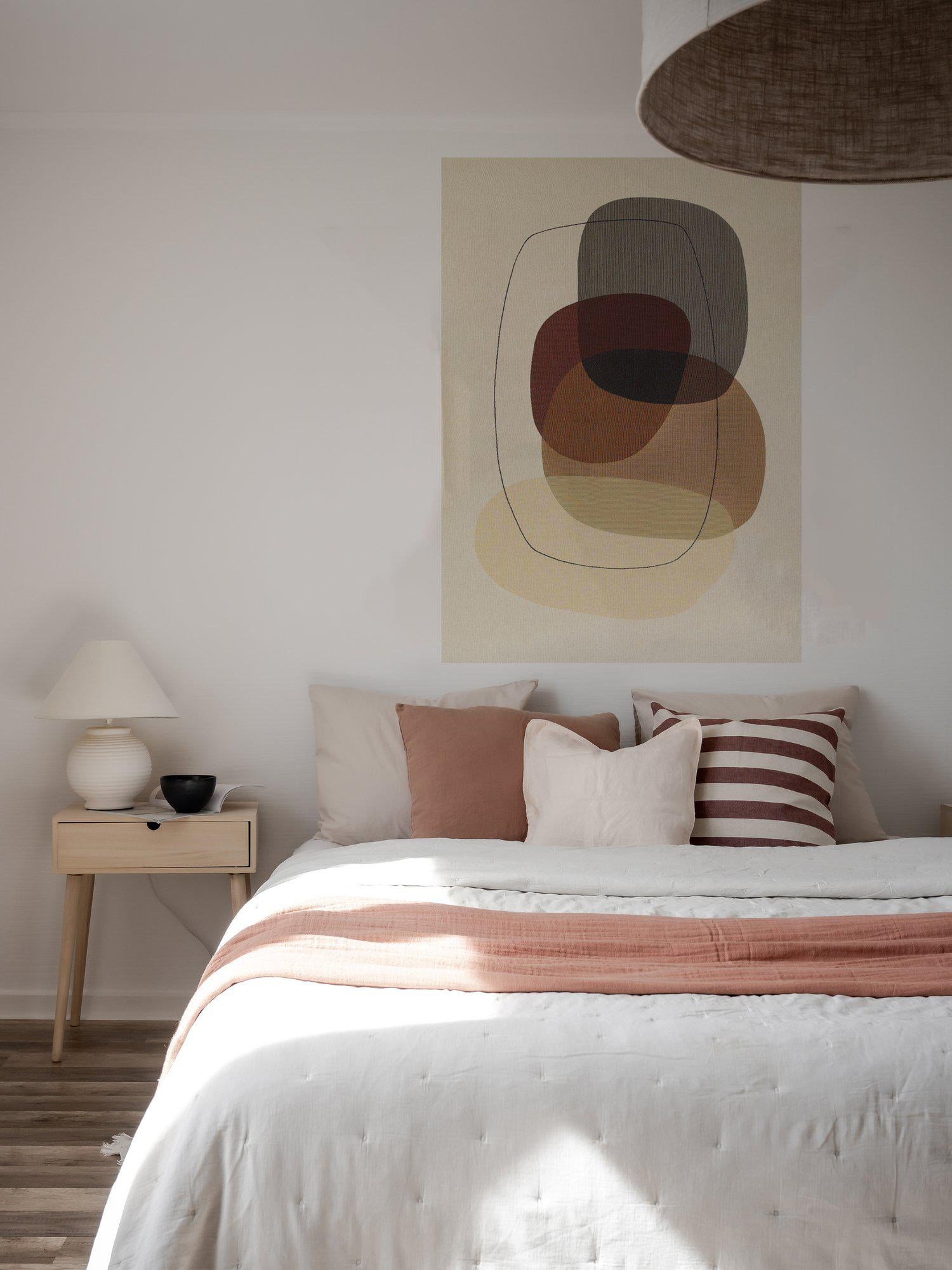 Svanefors Oval Bonad 100x127cm, Beige