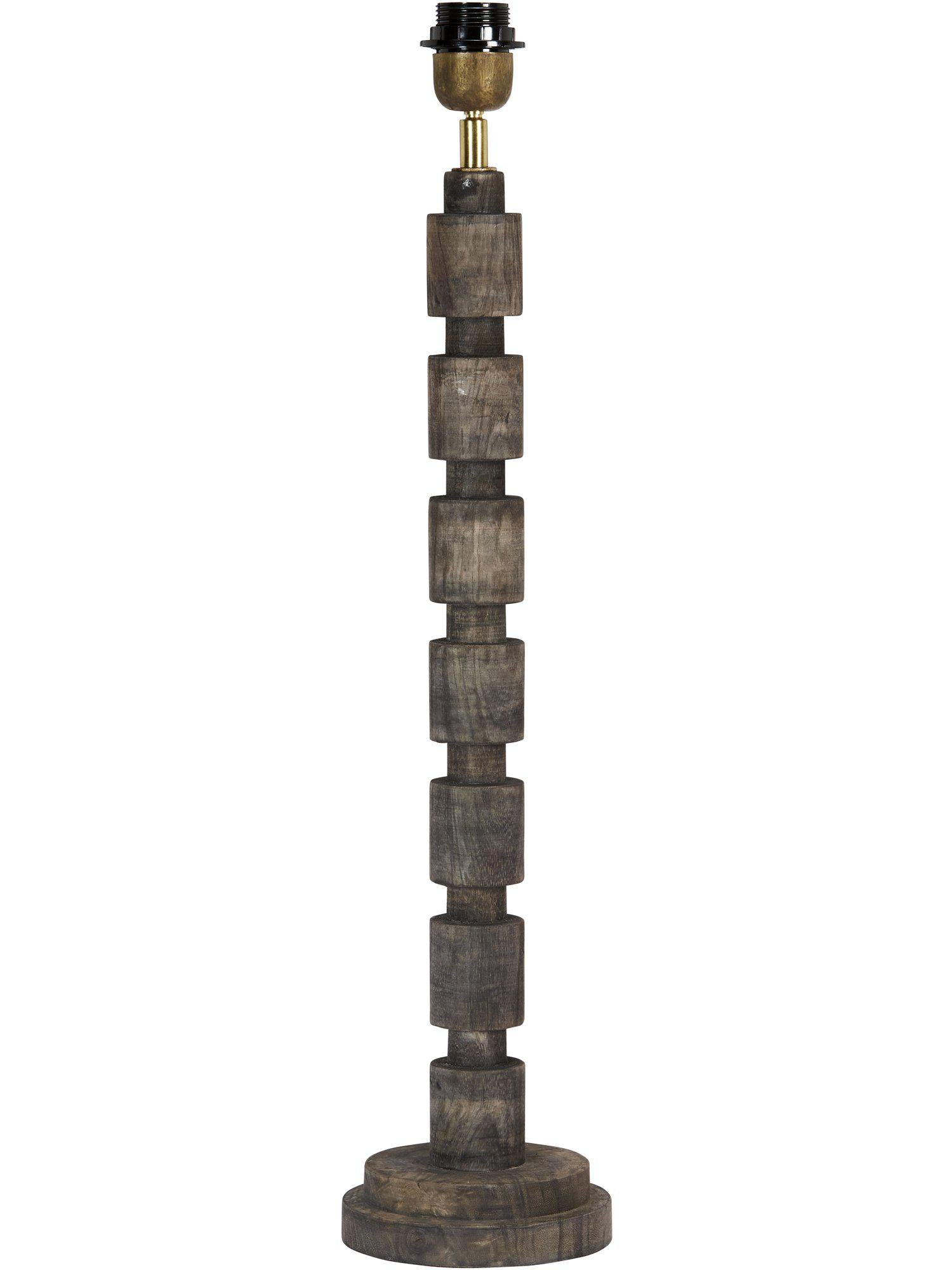 Lampfot William från PR Home i grått trä med stilren design, 58 cm hög. Perfekt för anpassad belysning och eleganta miljöer.