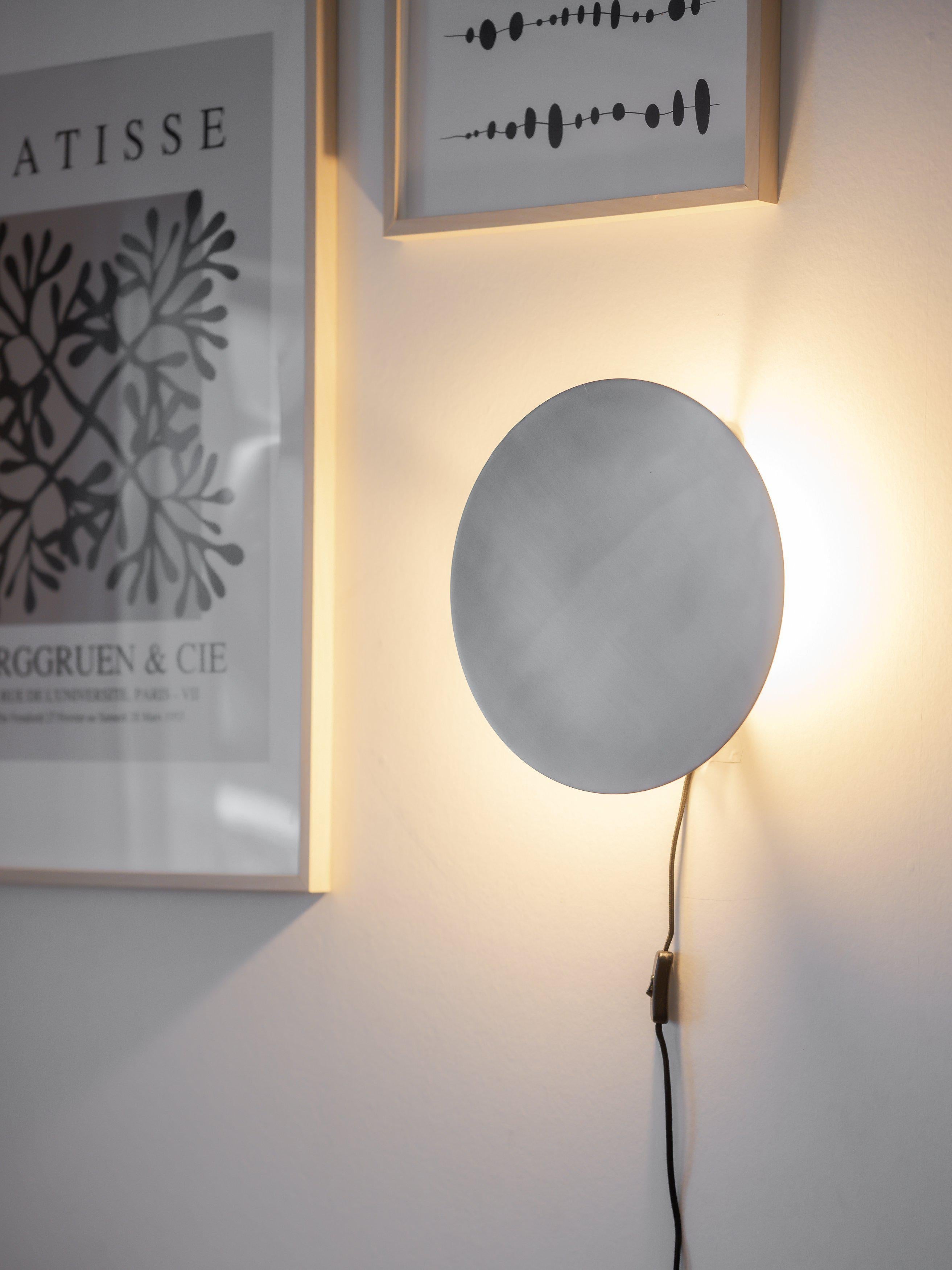 Pr Home Fullmoon Vägglampa Pale Silver 35 cm