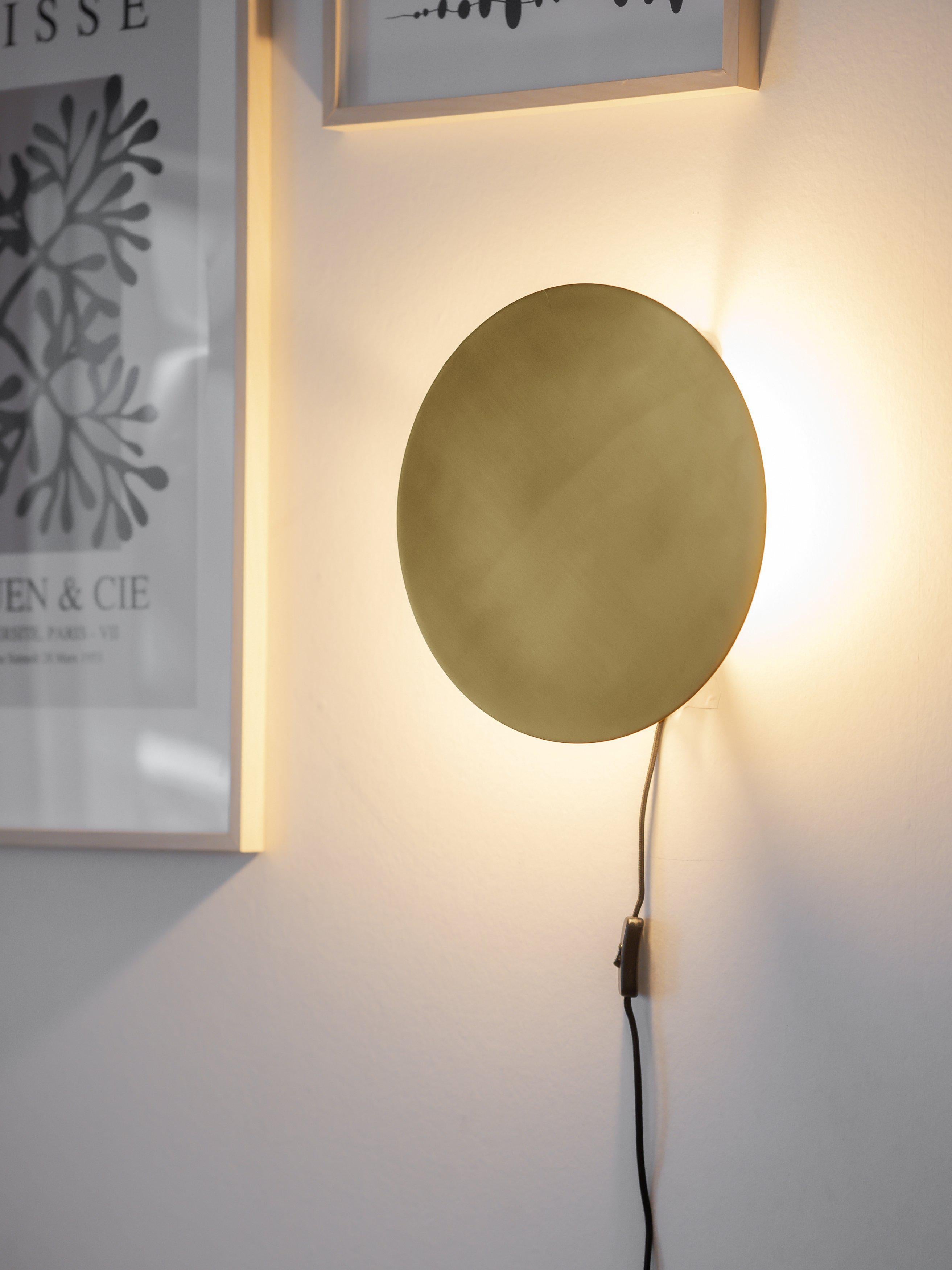 Pr Home Fullmoon Vägglampa Pale Gold 35 cm