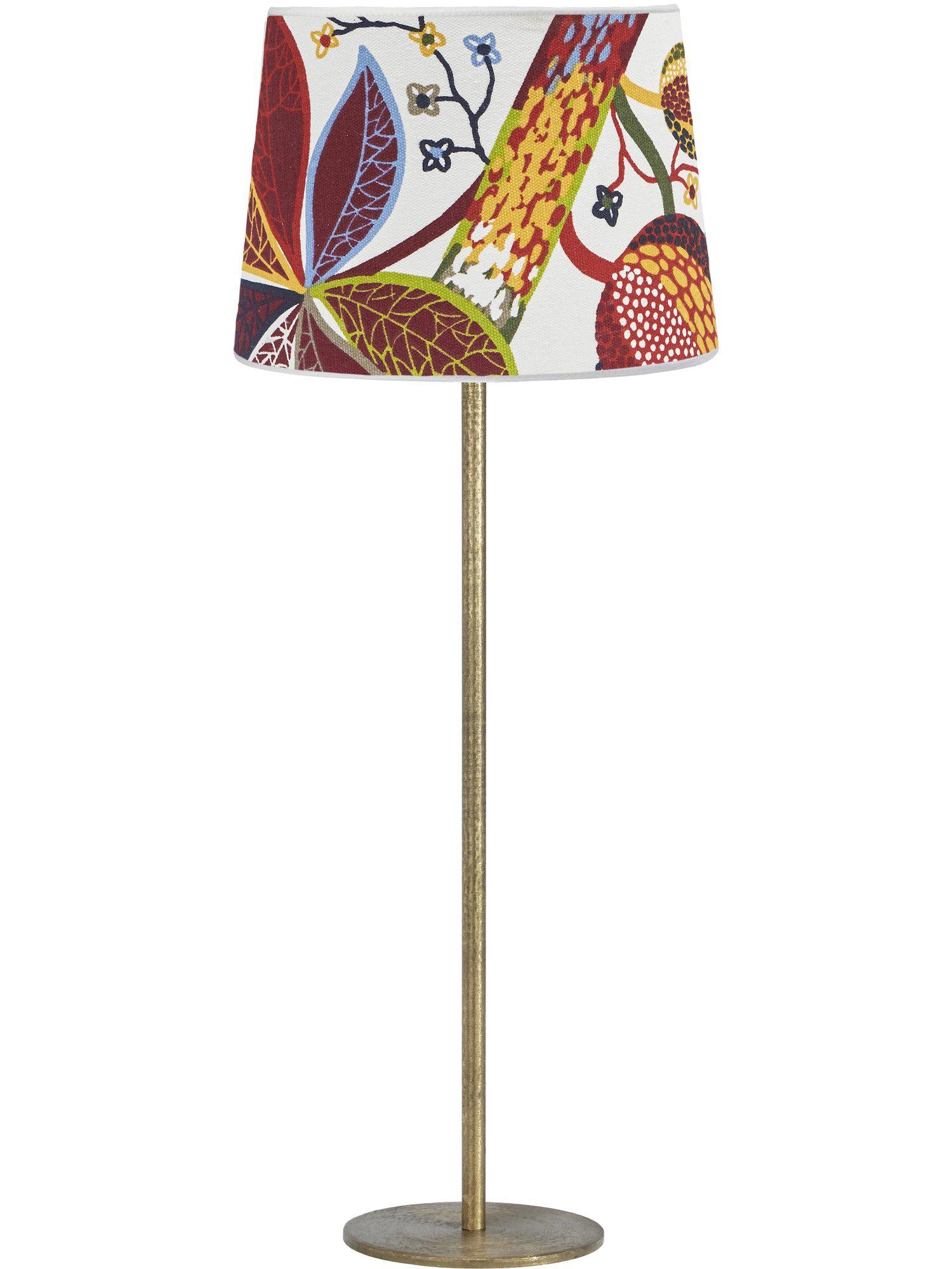 Lampfot i metall med elegant Sofia-lampskärm i stilrent Frank Rost-mönster, 58 cm hög. Designad av PR Home för tidlös atmosfär.