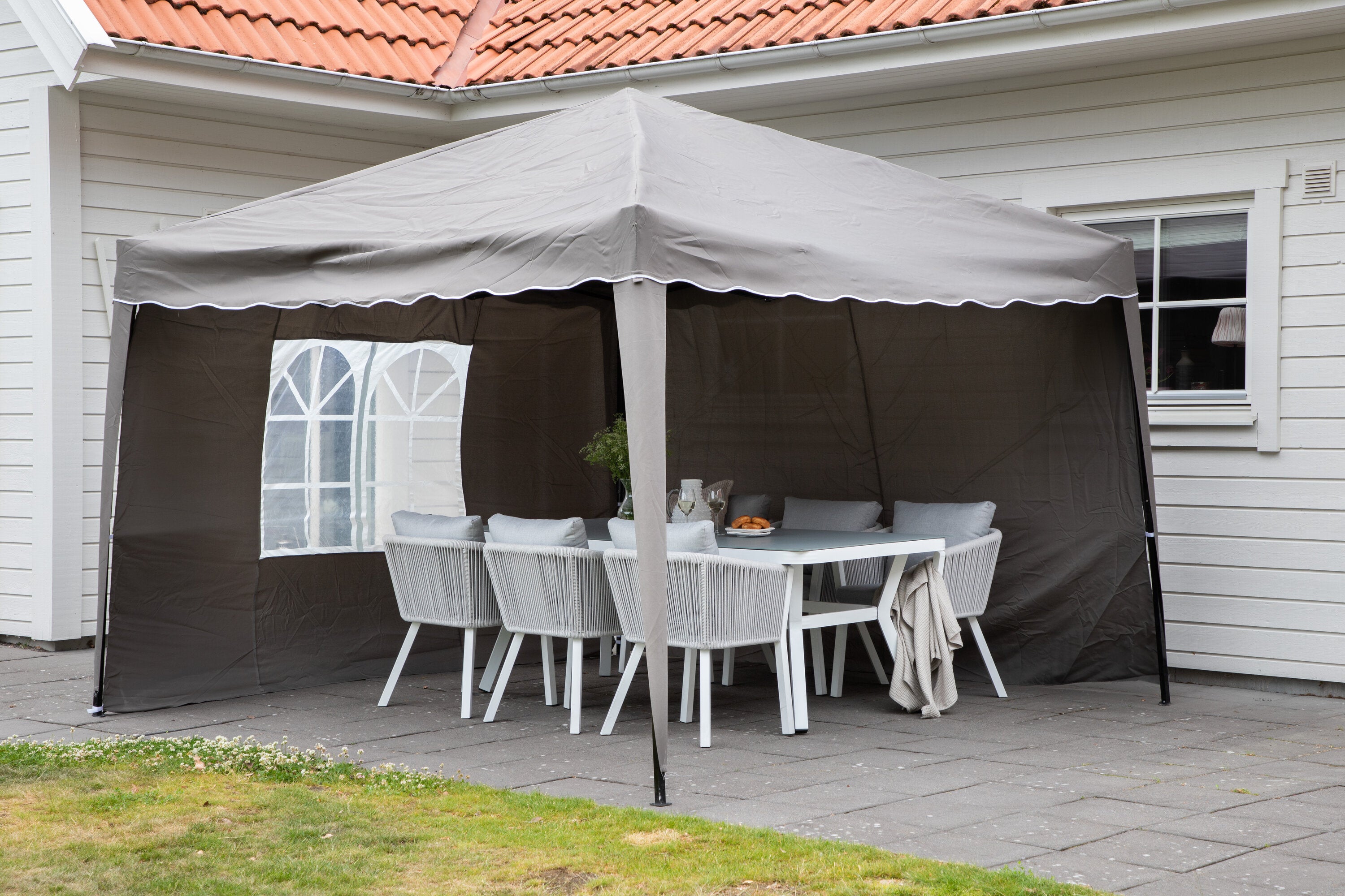 Venture Home Easy Up Pergola Brun/vit
