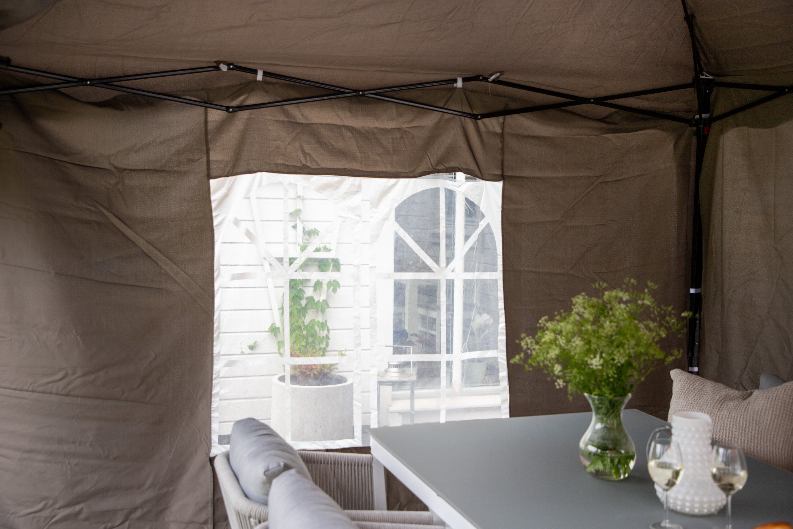 Venture Home Easy Up Pergola Brun/vit