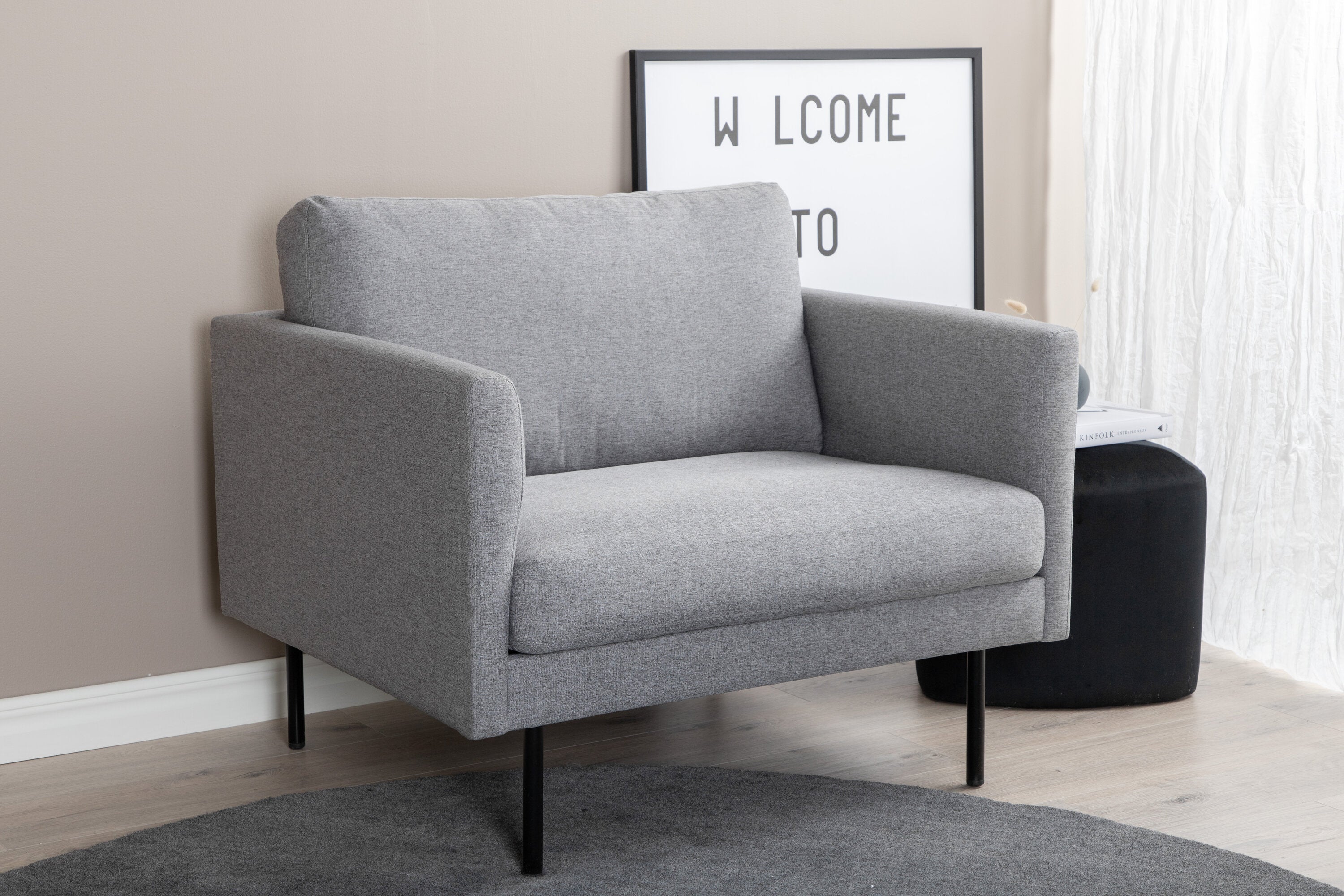 Venture Home Zoom Fåtölj Svart/Grå