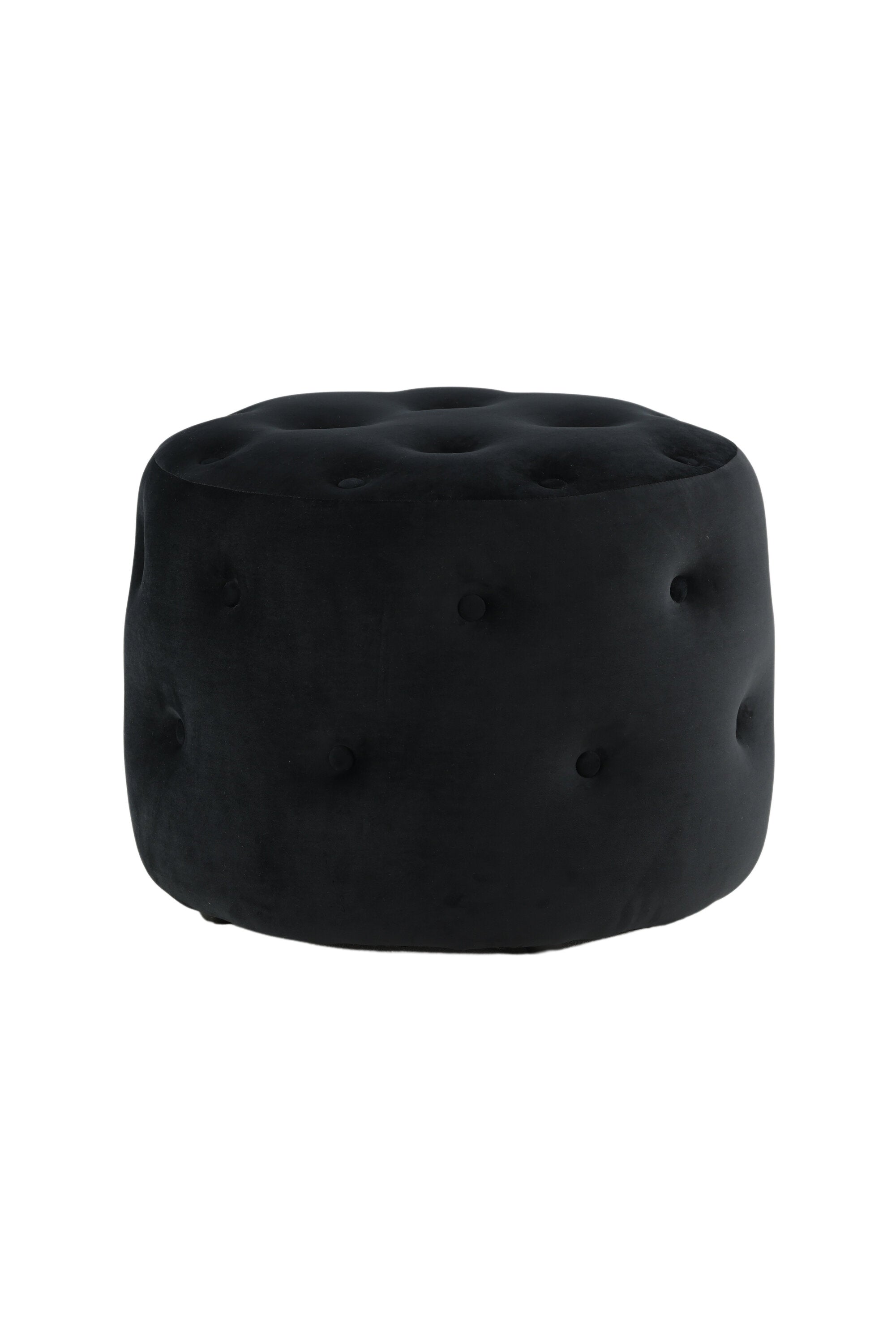 Venture Home Benjamin Puff Svart ø55 cm