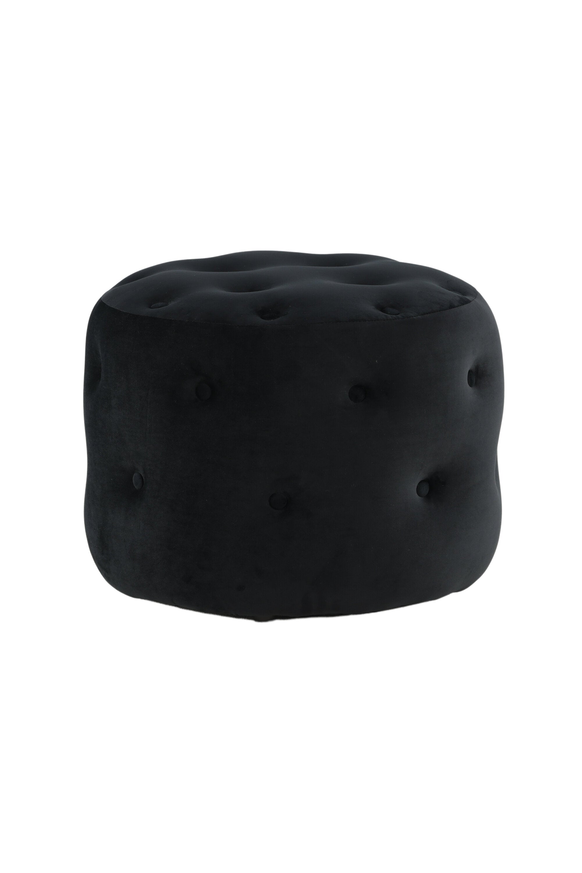 Venture Home Benjamin Puff Svart ø55 cm