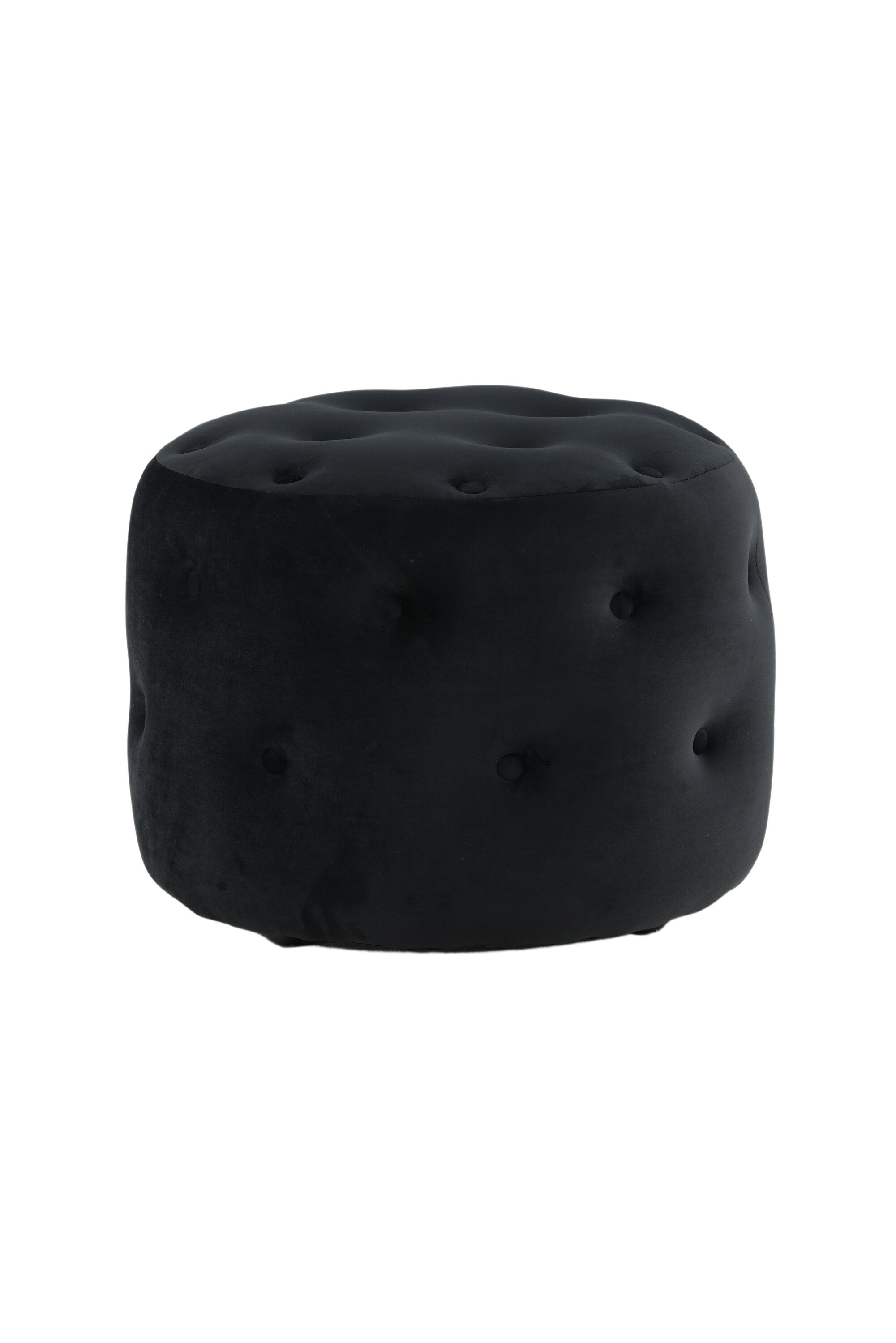 Venture Home Benjamin Puff Svart ø55 cm