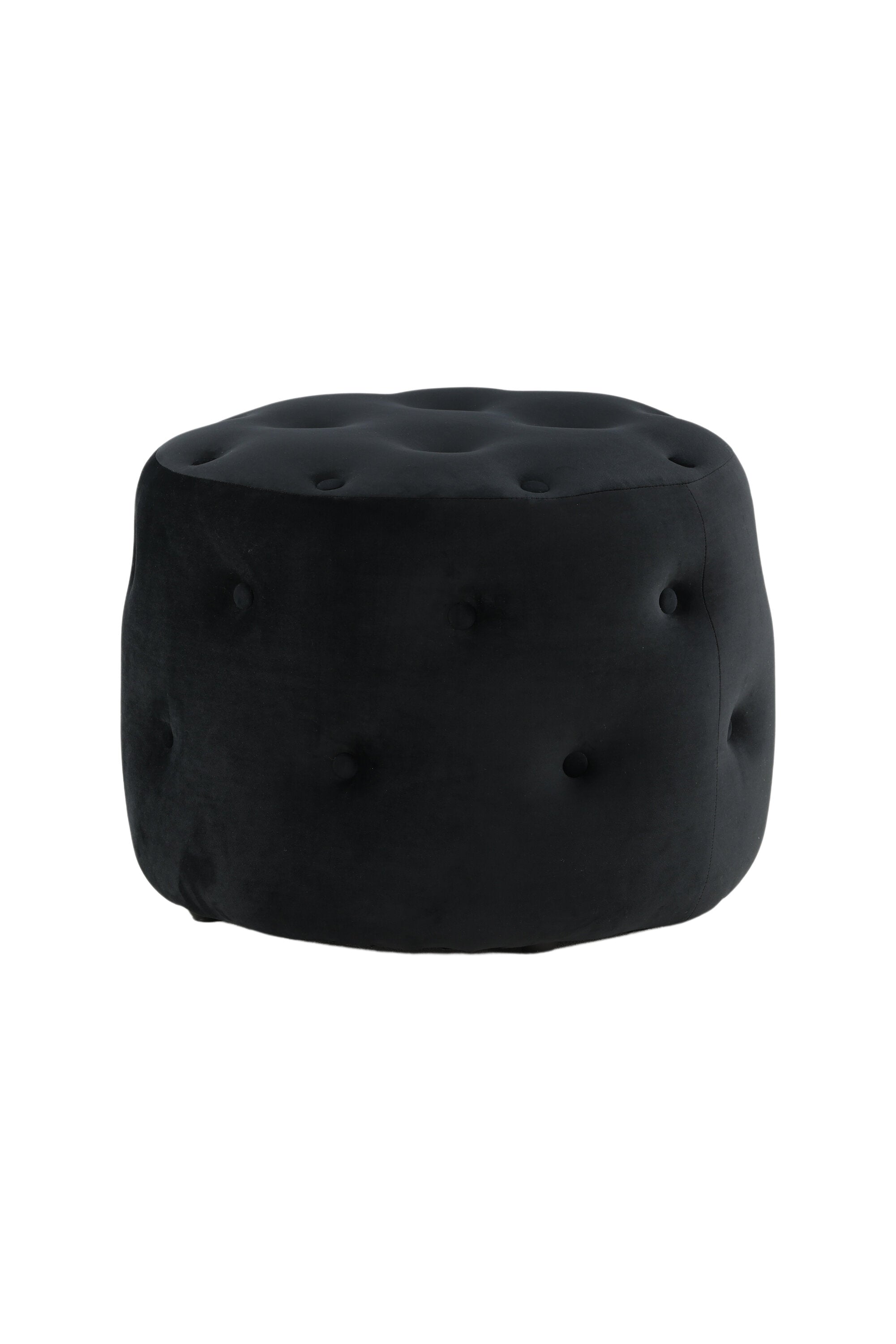 Venture Home Benjamin Puff Svart ø55 cm