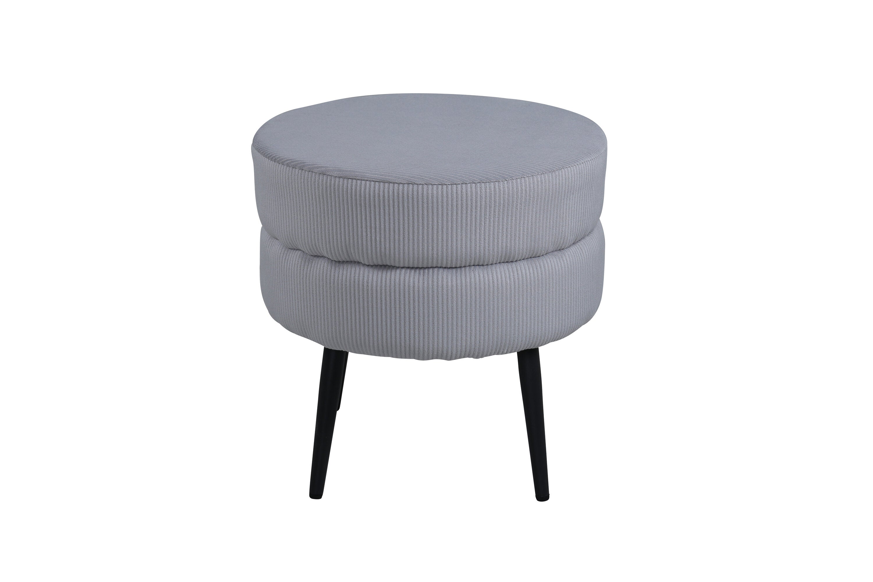 Venture Home Pot Ottoman Puff Svart/Grå ø40 cm