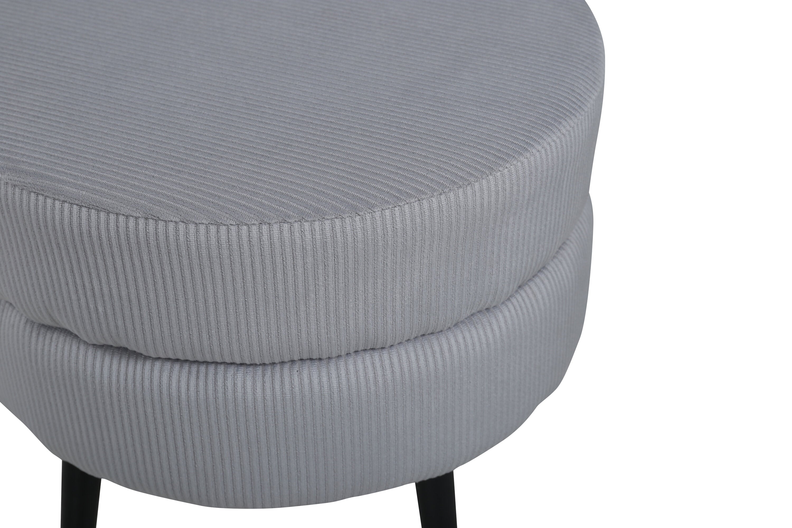 Venture Home Pot Ottoman Puff Svart/Grå ø40 cm