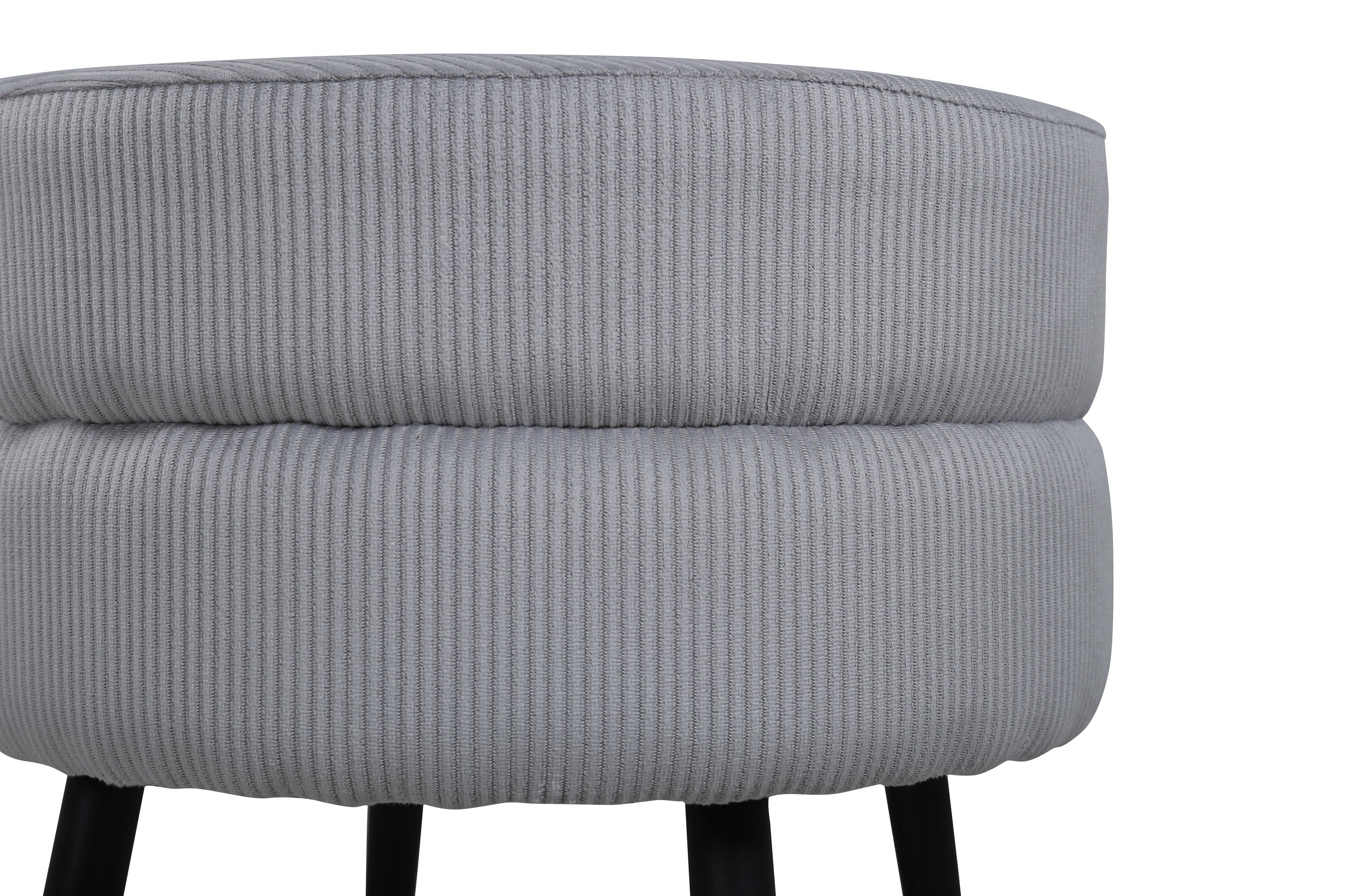 Venture Home Pot Ottoman Puff Svart/Grå ø40 cm