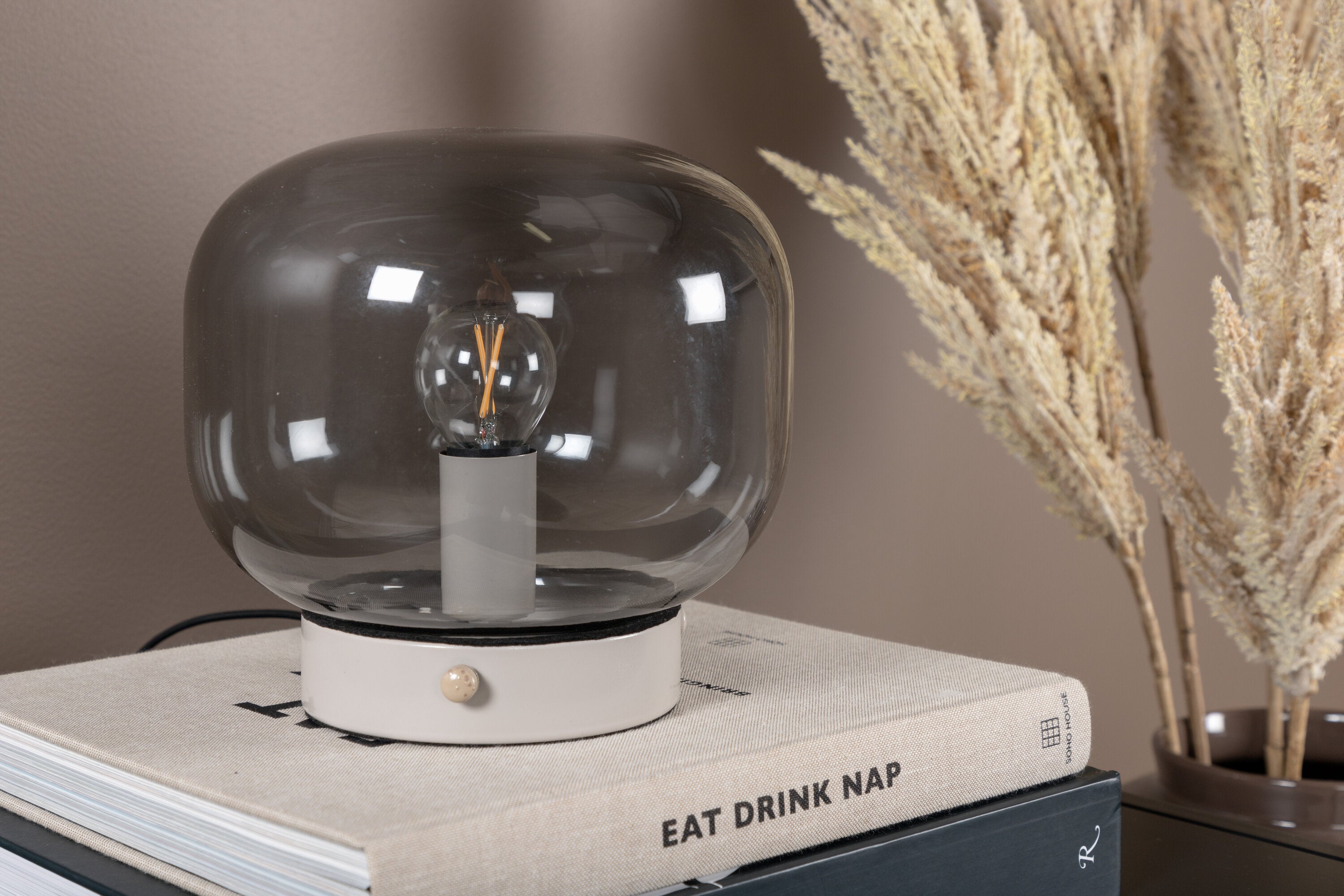 Venture Home Bollonelie Bordslampa Beige/Svart