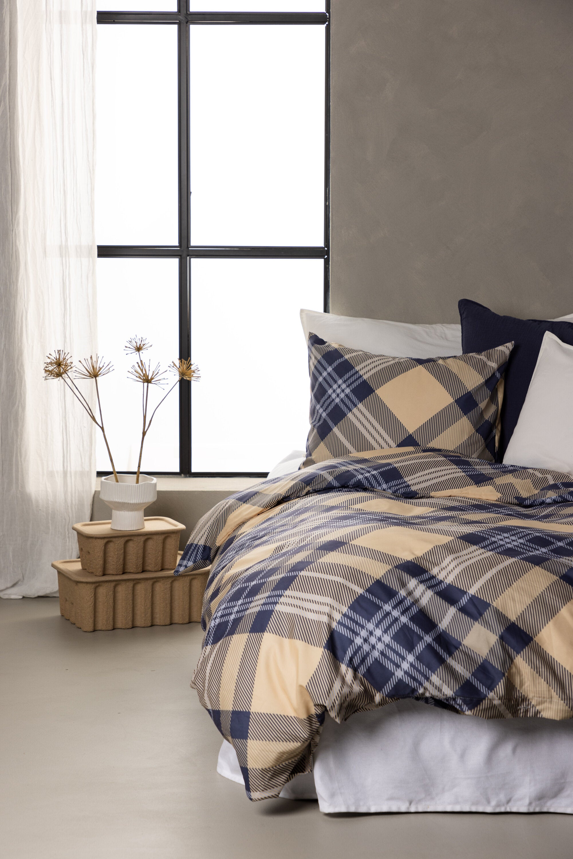 Venture Home Aurora Bäddset Strö Beige/blå/vit