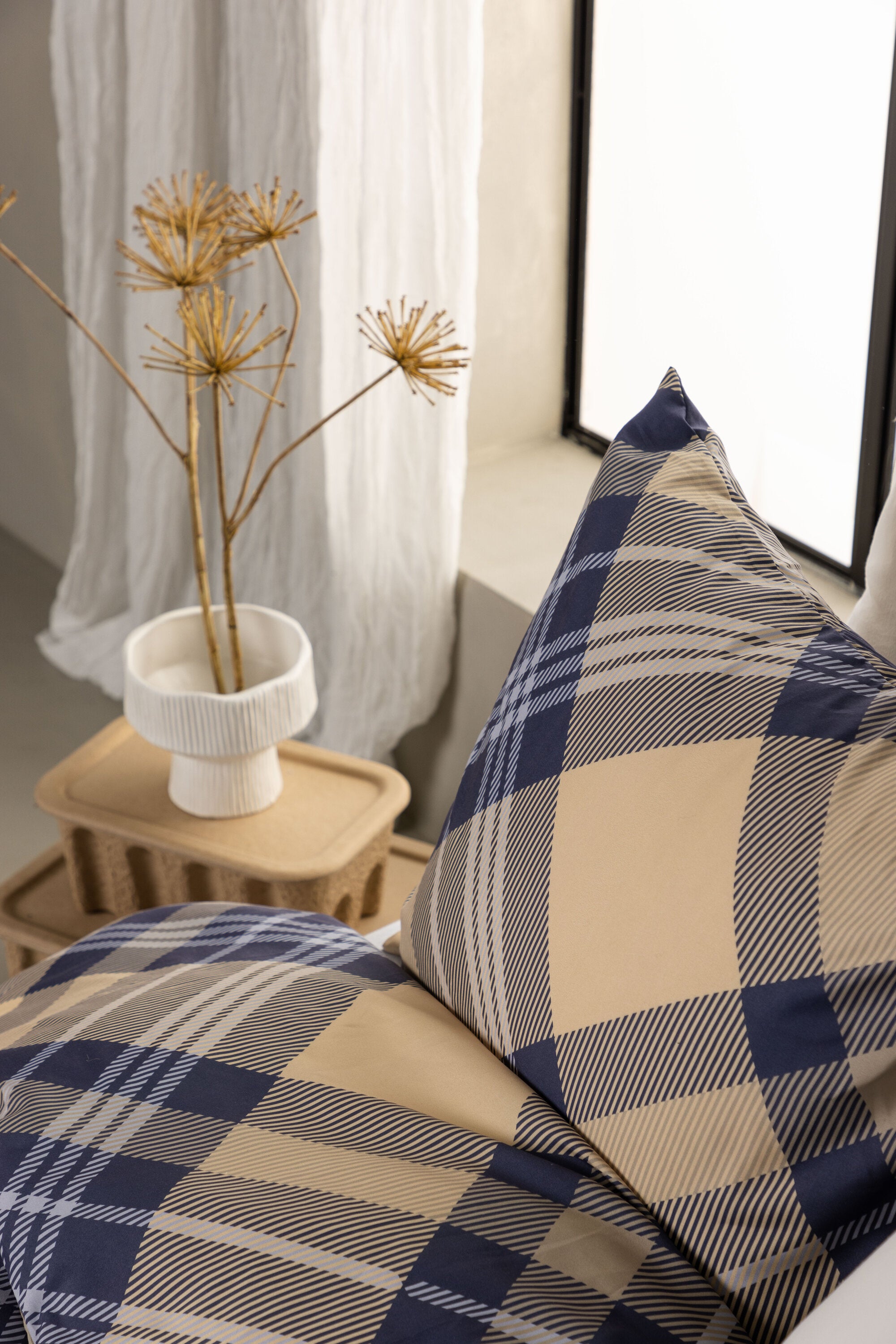 Venture Home Aurora Bäddset Strö Beige/blå/vit