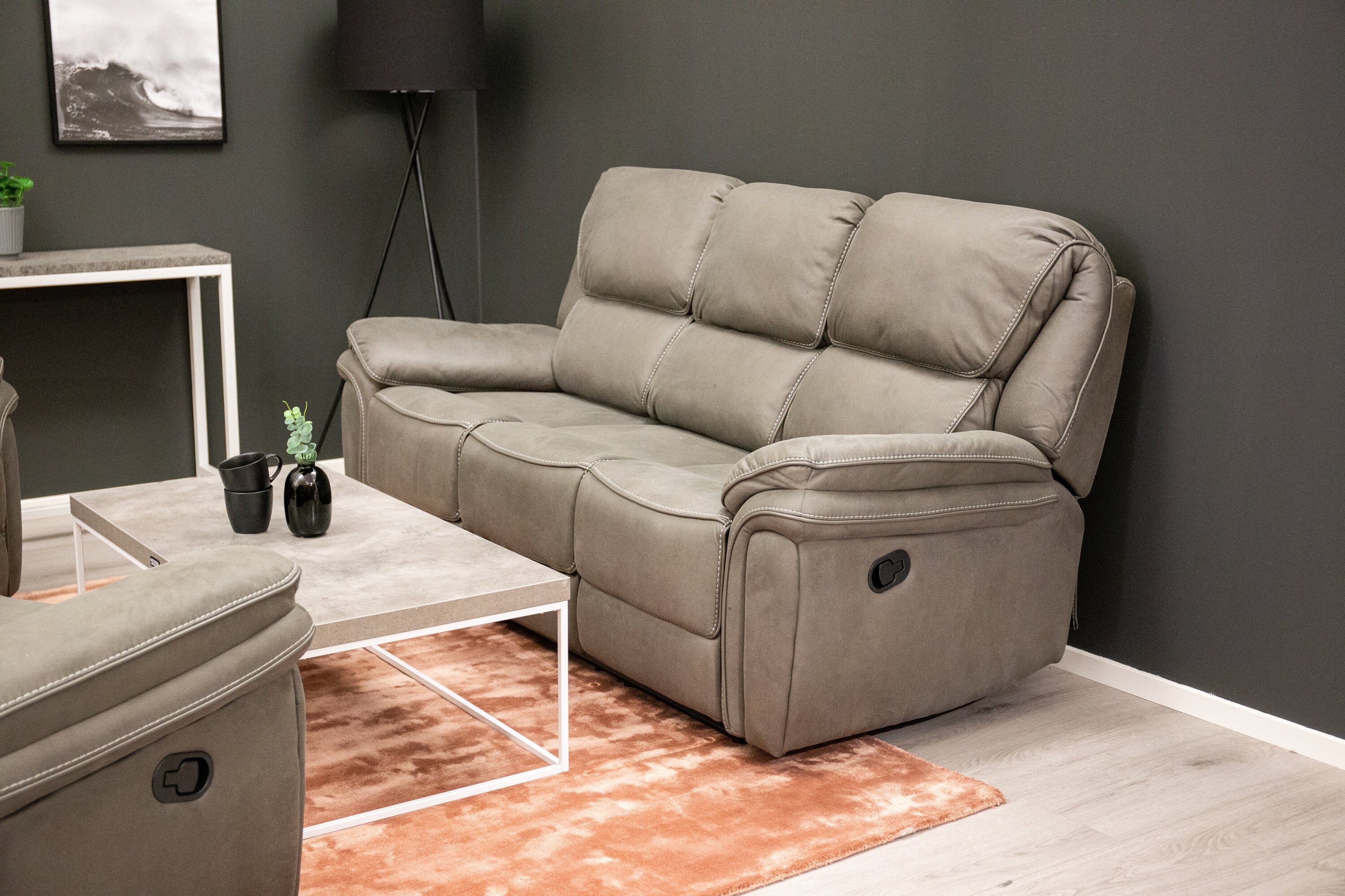 Venture Home Saranda Liggstolssoffa Svart/Grå