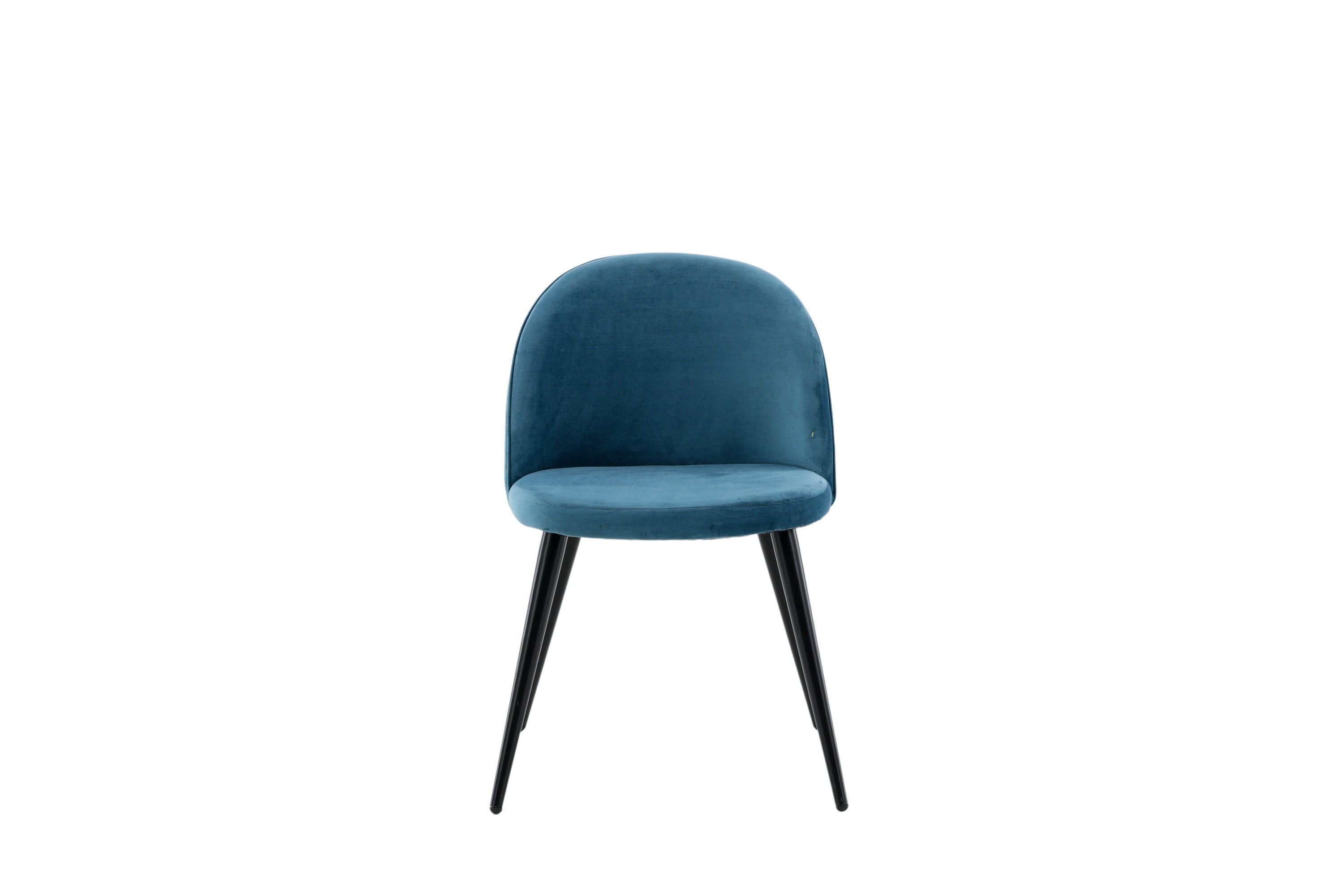 Venture Home Velvet Matstol Svart/Blå 2-pack