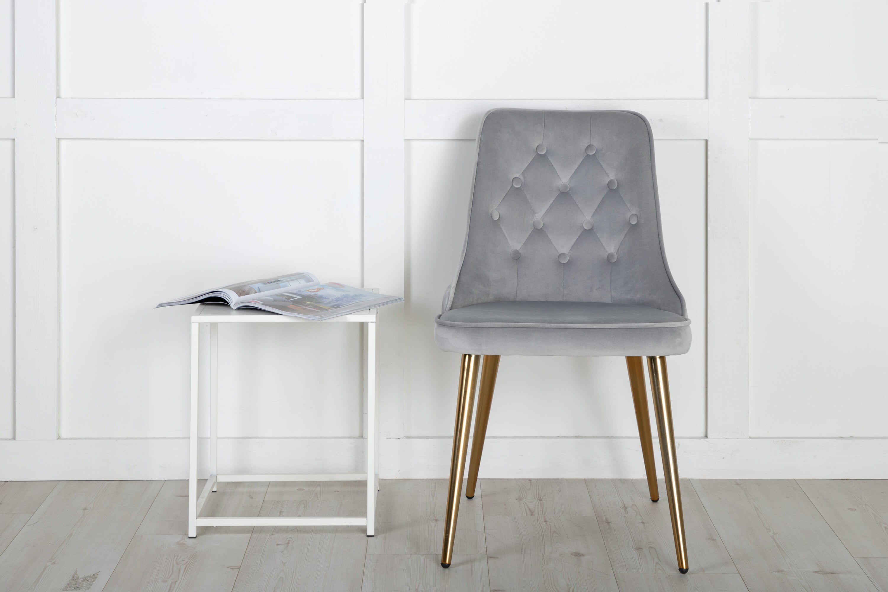 Venture Home Velvet Deluxe Matstol Guld 2-pack