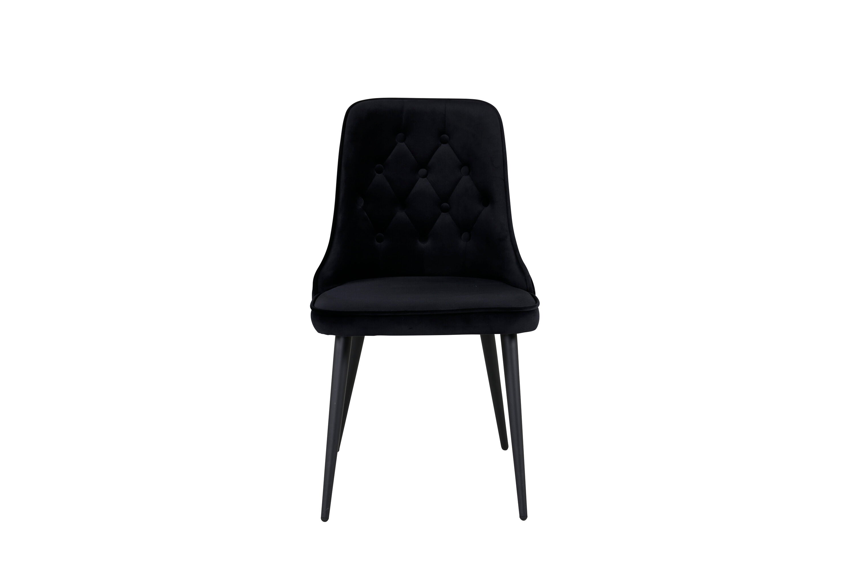 Venture Home Velvet Deluxe Matstol Svart 2-pack