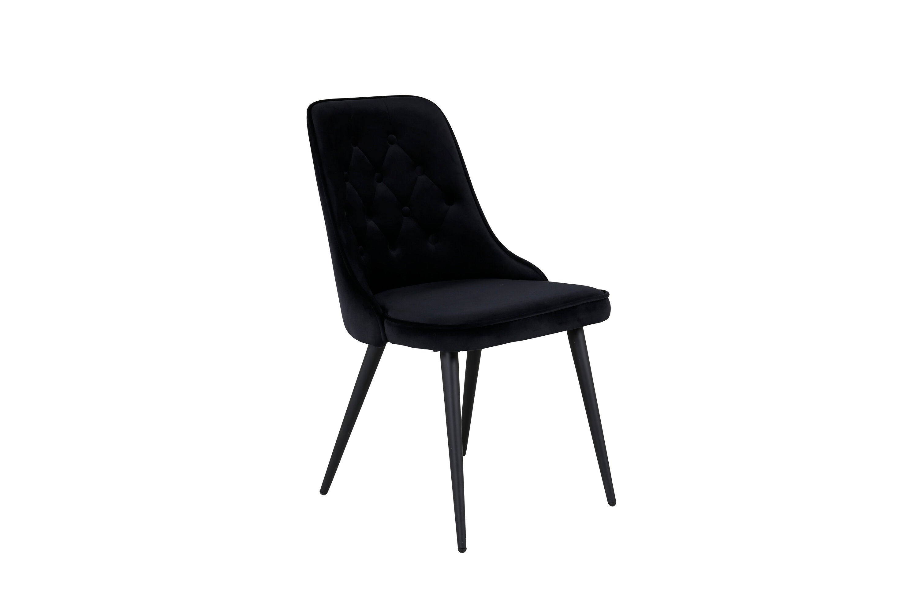 Venture Home Velvet Deluxe Matstol Svart 2-pack