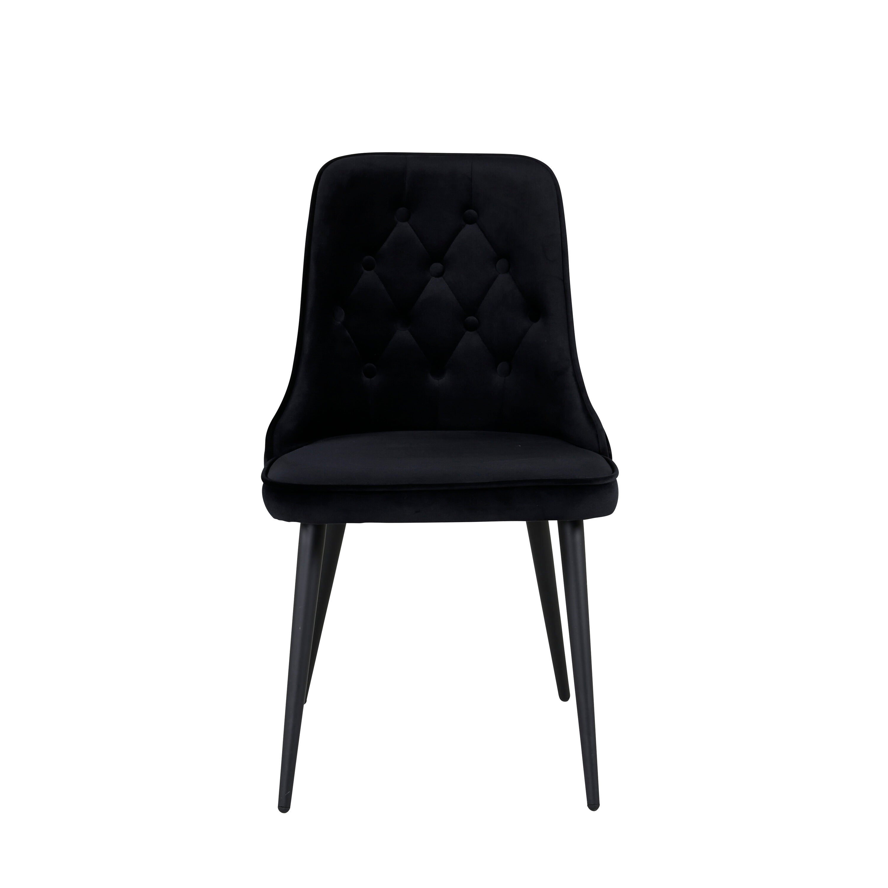 Venture Home Velvet Deluxe Matstol Svart 2-pack