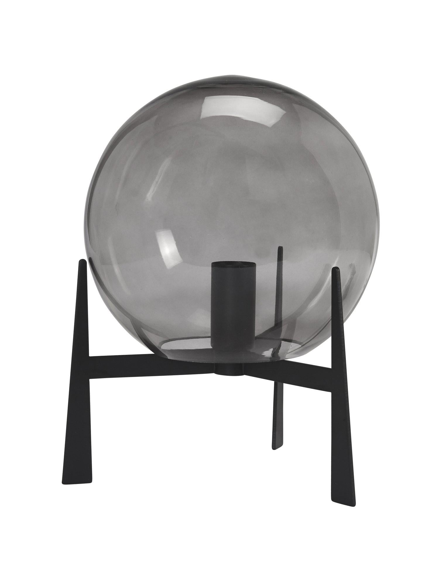 Elegant Milla bordslampa från PR Home med glaskupa och metalliska detaljer, 28 cm hög för stilren belysning.