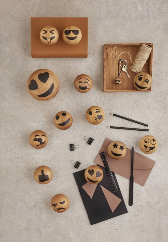 Spring Copenhagen Emoji Nyckelring Care Ø3 cm Ek
