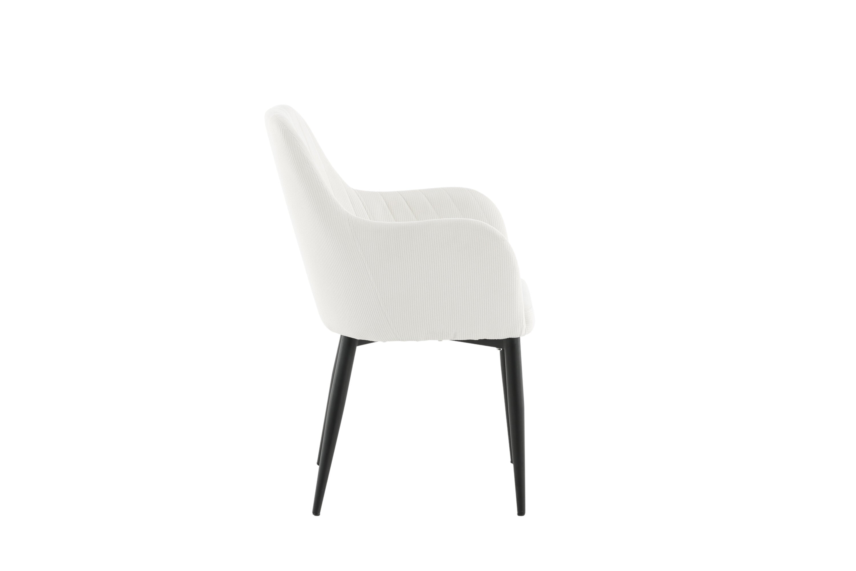 Venture Home Comfort Matstol Svart/Vit 2-pack