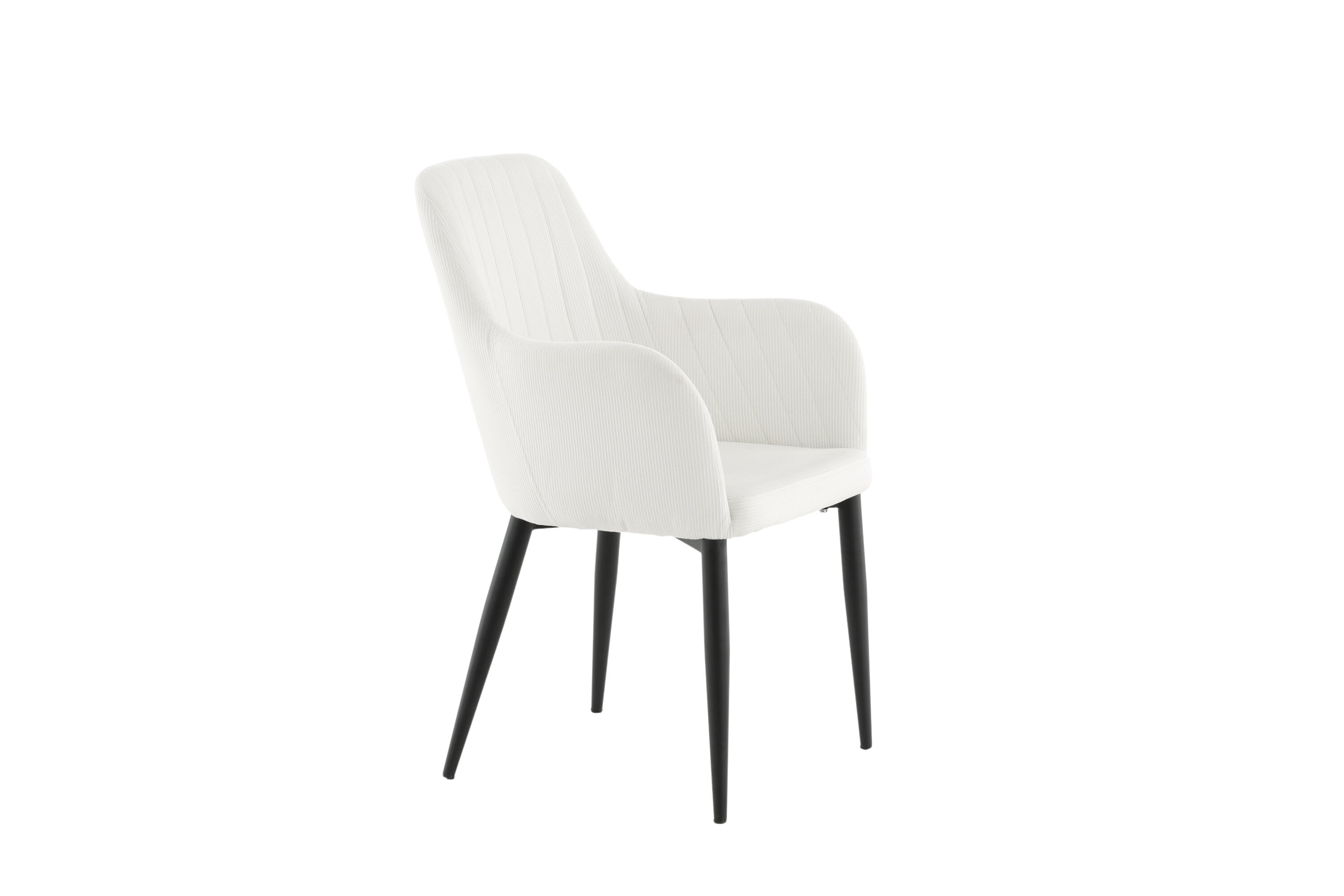 Venture Home Comfort Matstol Svart/Vit 2-pack