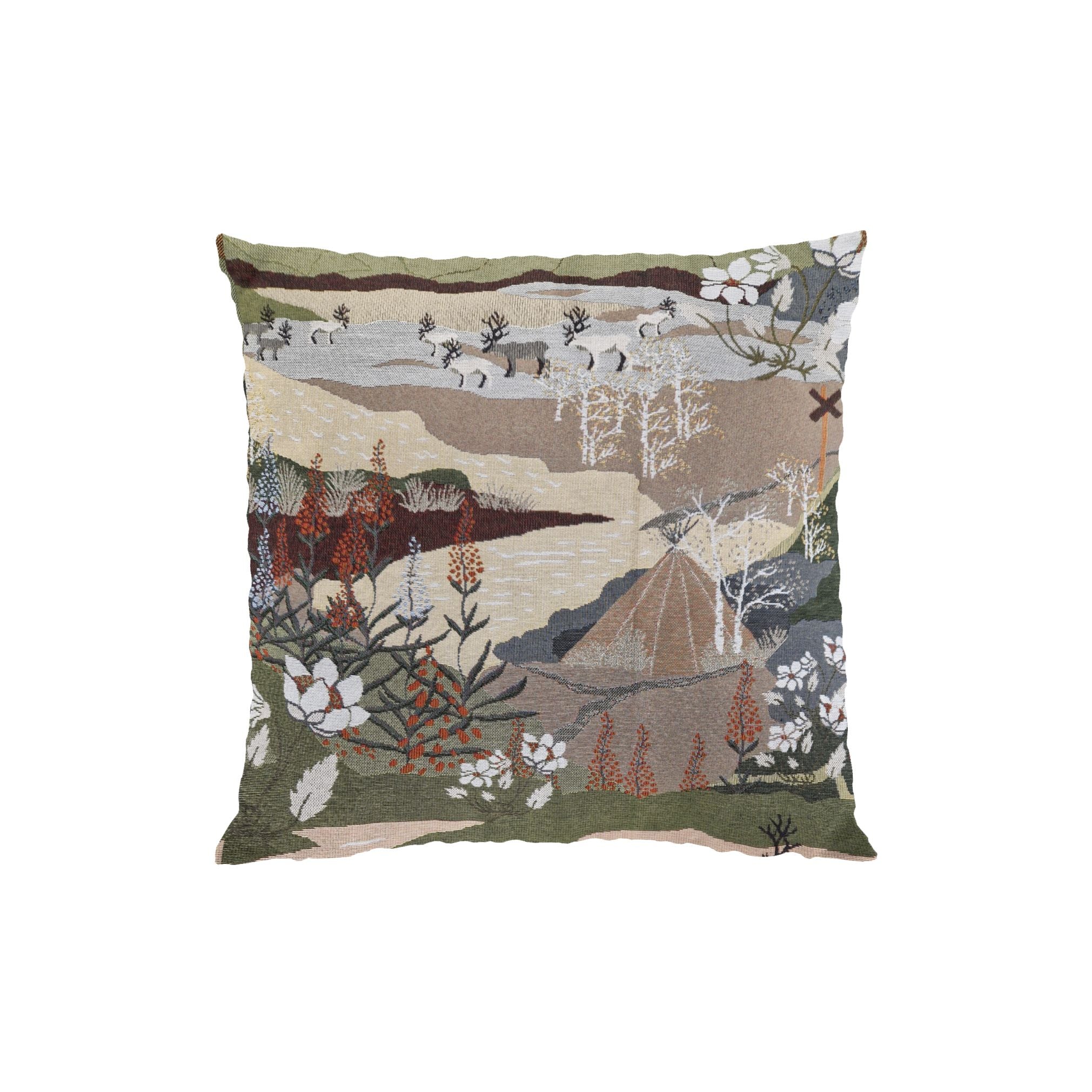 Arvidssons textil Fjällvandring jacquard kuddf. 43x43 cm