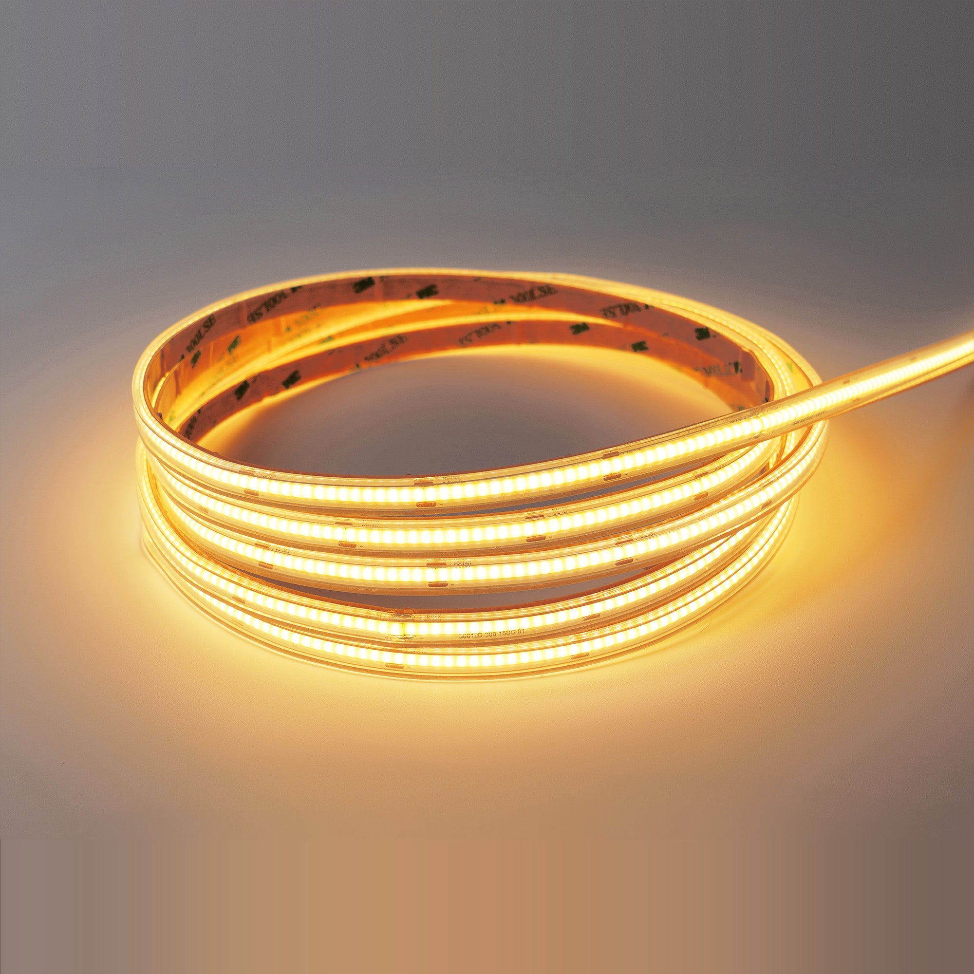 Flexibelt ljusband Strip (5m) med varmt vitt ljus för trädgård och fasader. Enkelt att montera, korta av och skapa unika effekter.