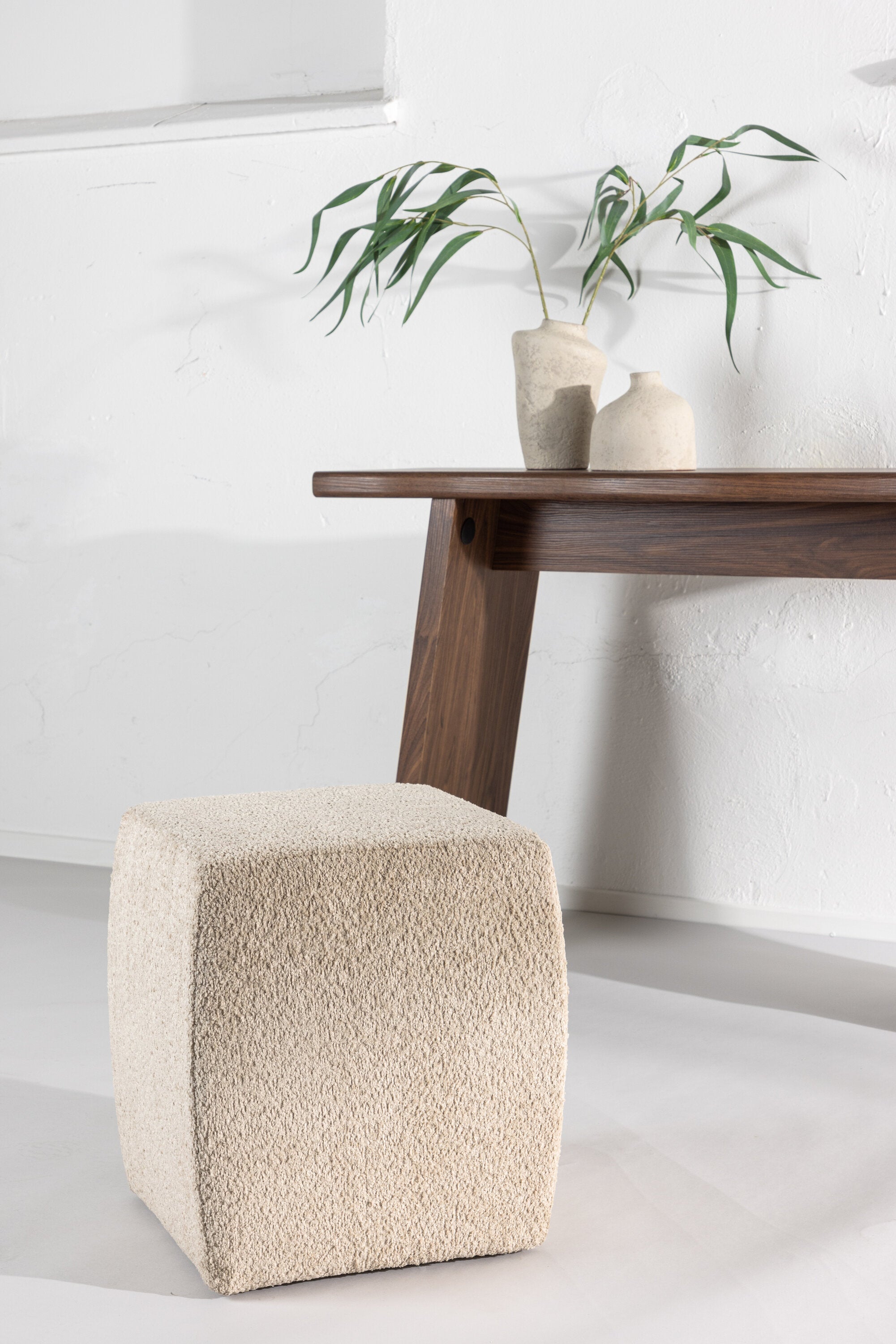Venture Home Neapel Puff Beige 40 x 40 x 45 cm