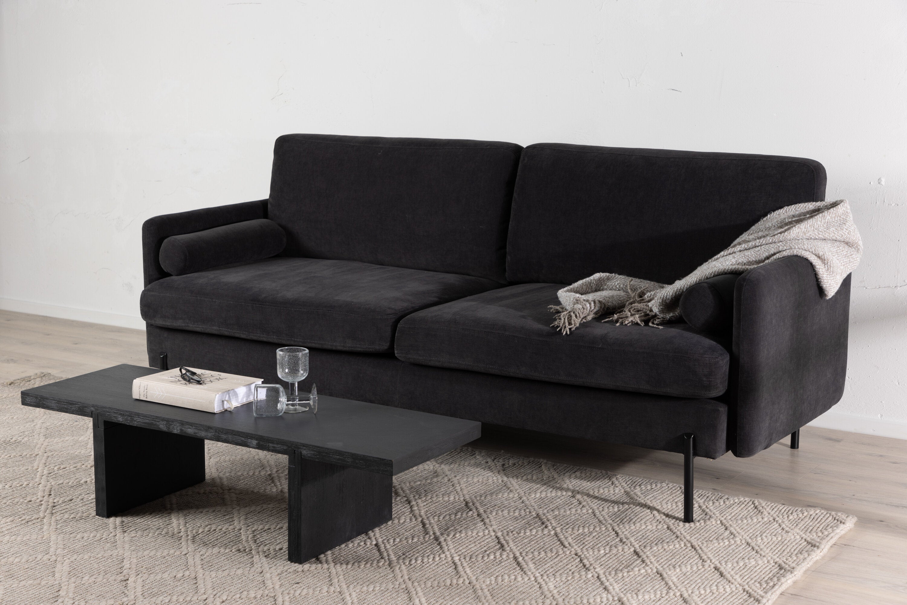 Venture Home Antibes 3-Sits Soffa Svart/mörkgrå