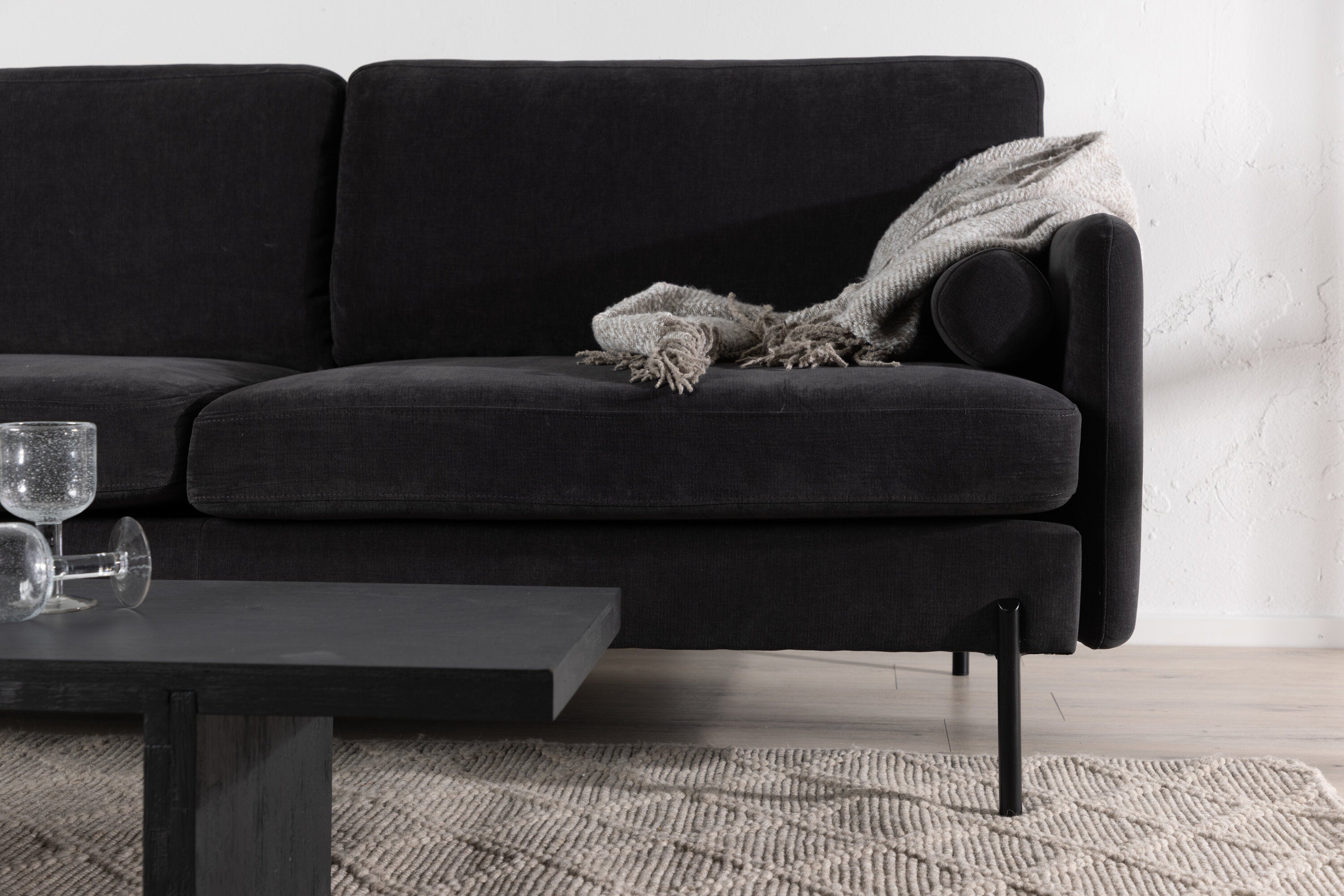 Venture Home Antibes 3-Sits Soffa Svart/mörkgrå