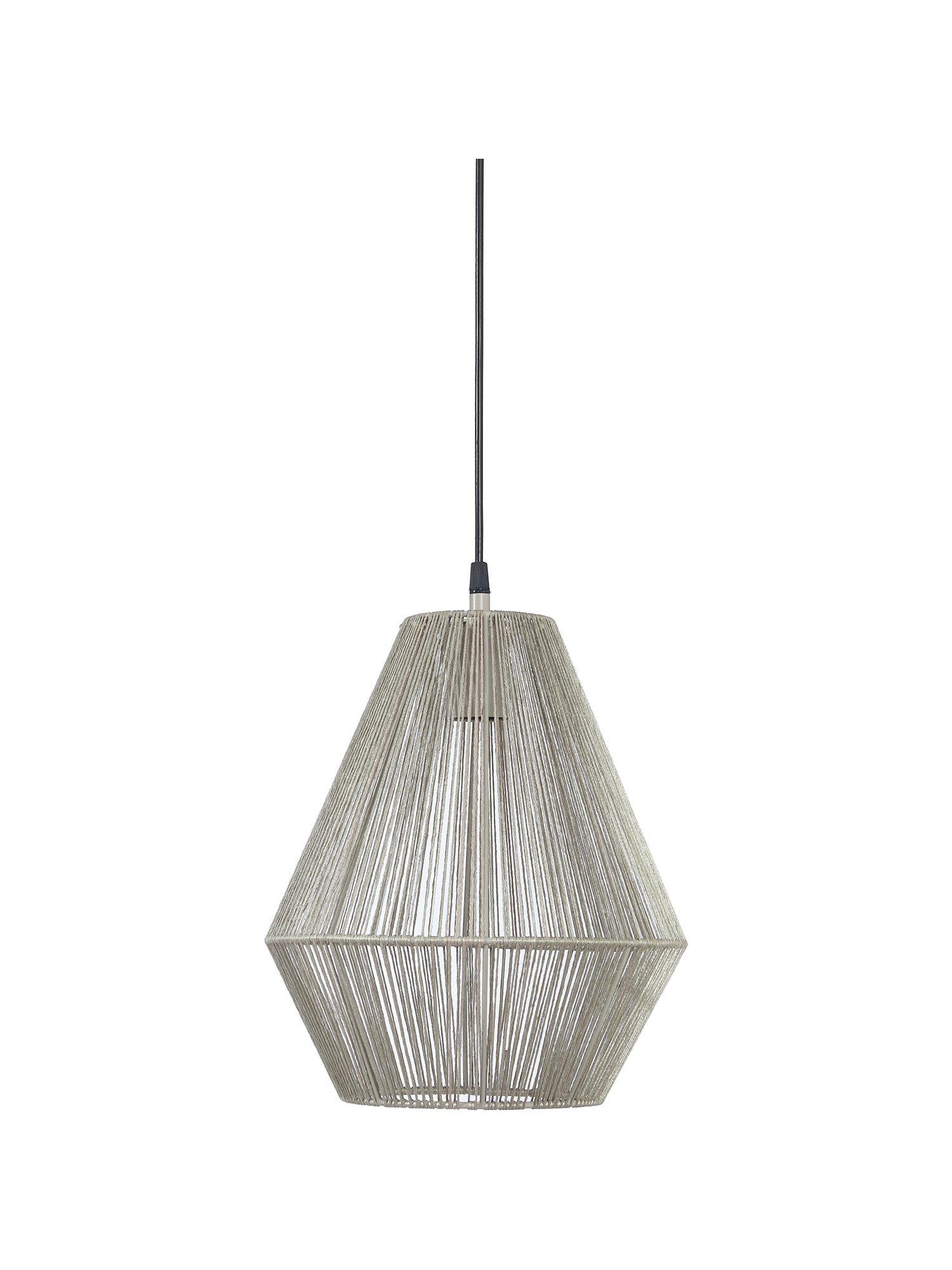 Taklampa Rio från PR Home i handvirad metallram, beige med mjukt ljus och modern design. Perfekt för skandinaviska hem.