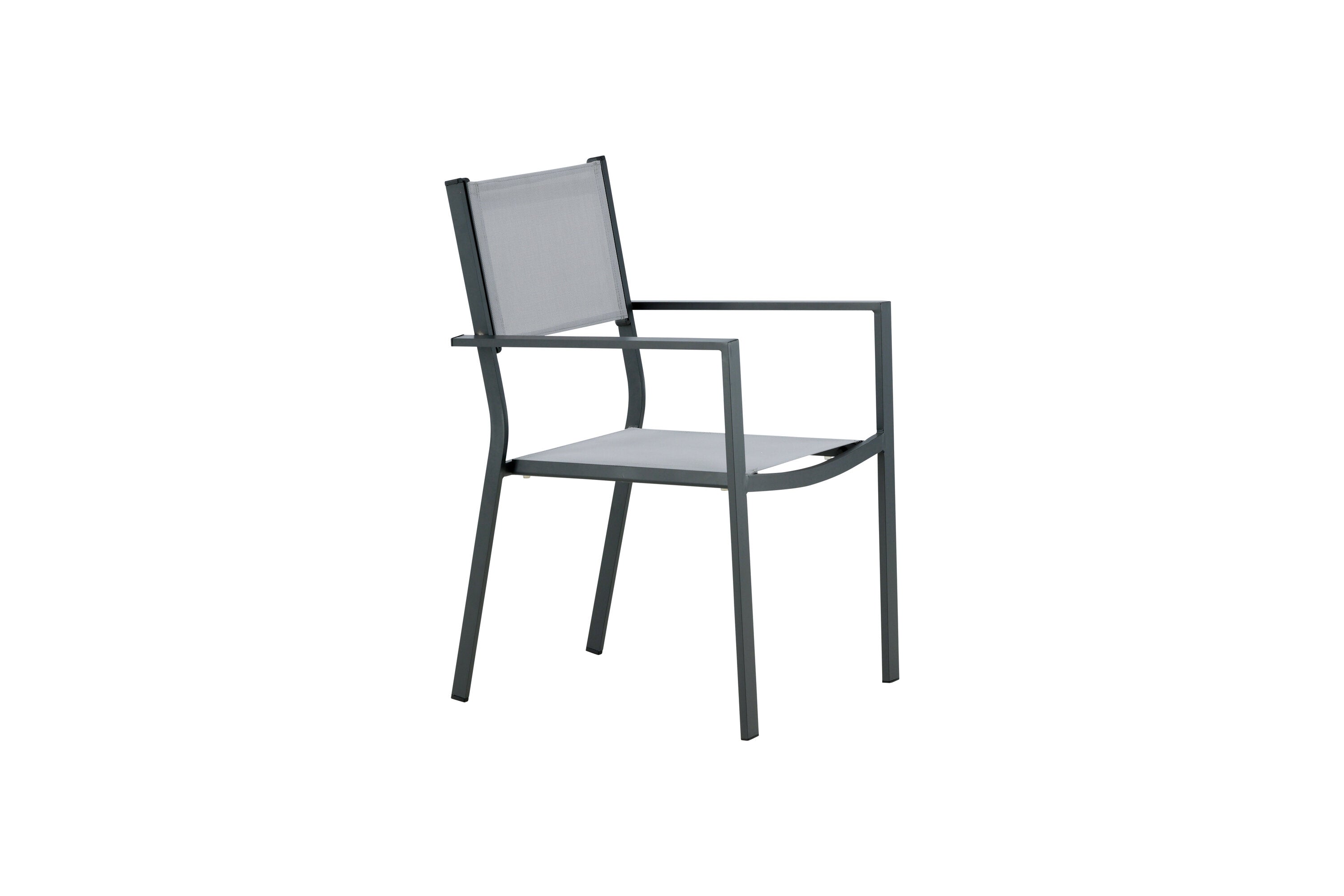 Venture Home Copacabana Matstol SVART/Grå 2-pack