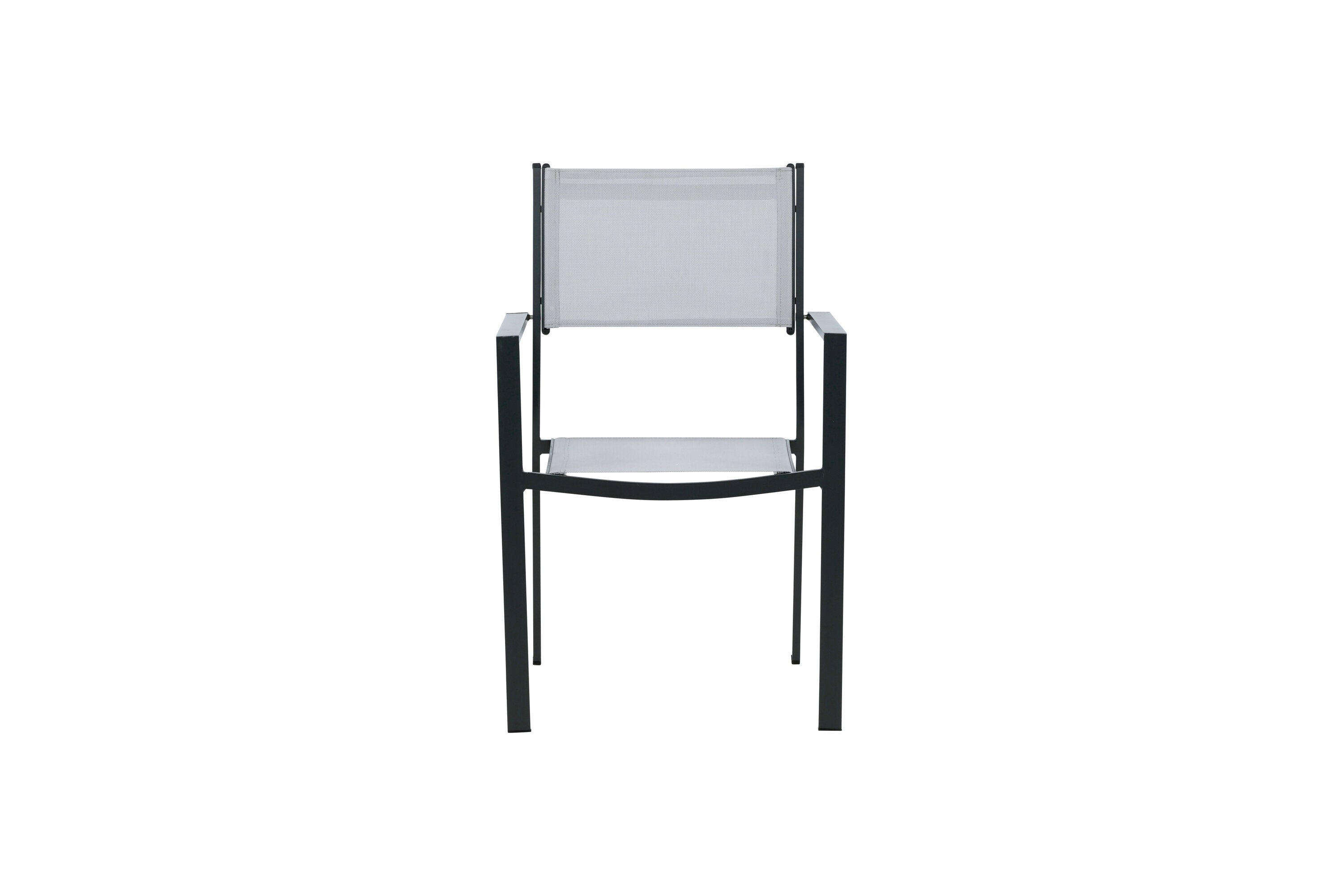 Venture Home Copacabana Matstol SVART/Grå 2-pack