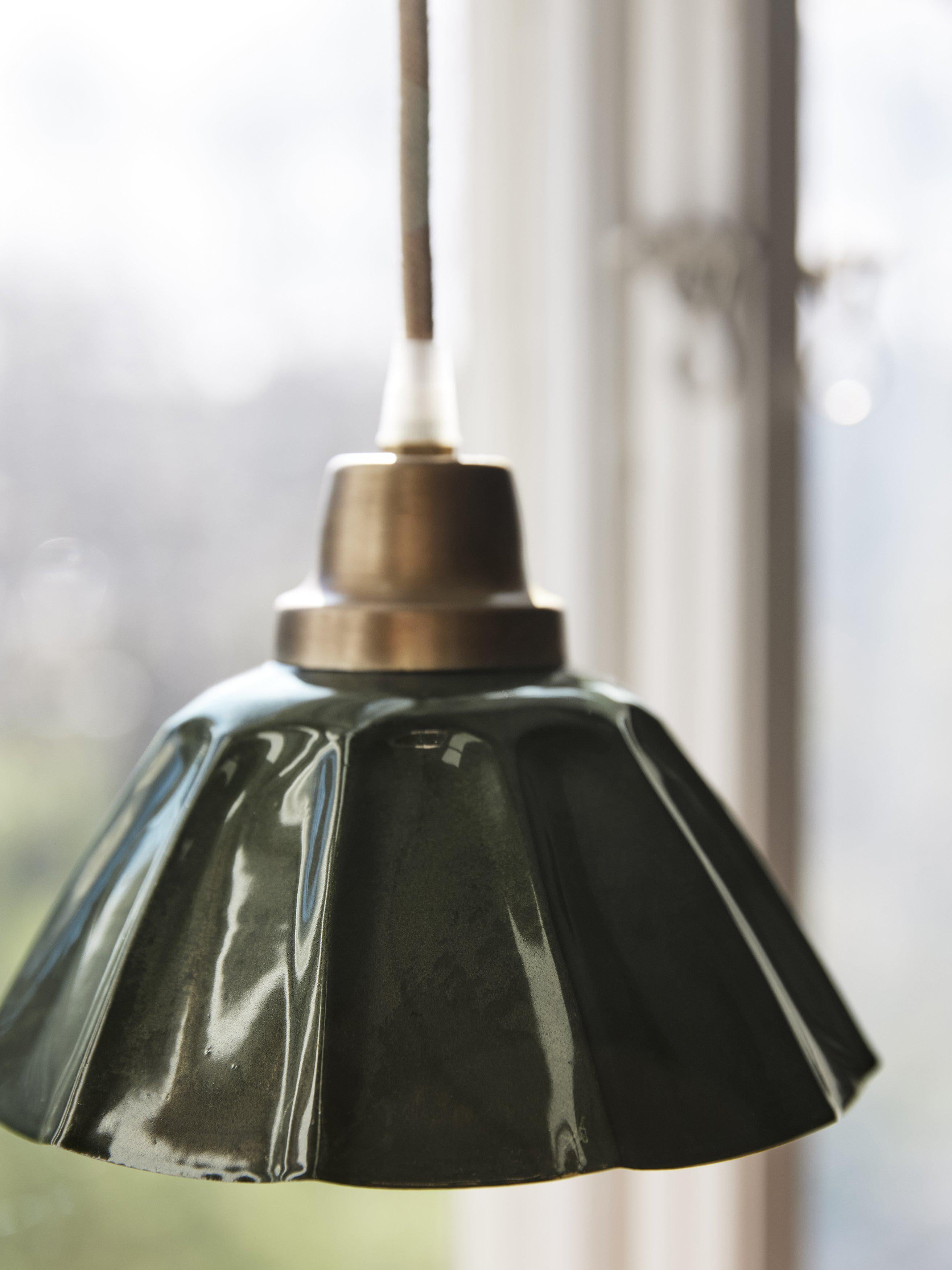 Pr Home Ester Fönsterlampa Mörkgrön 17 cm