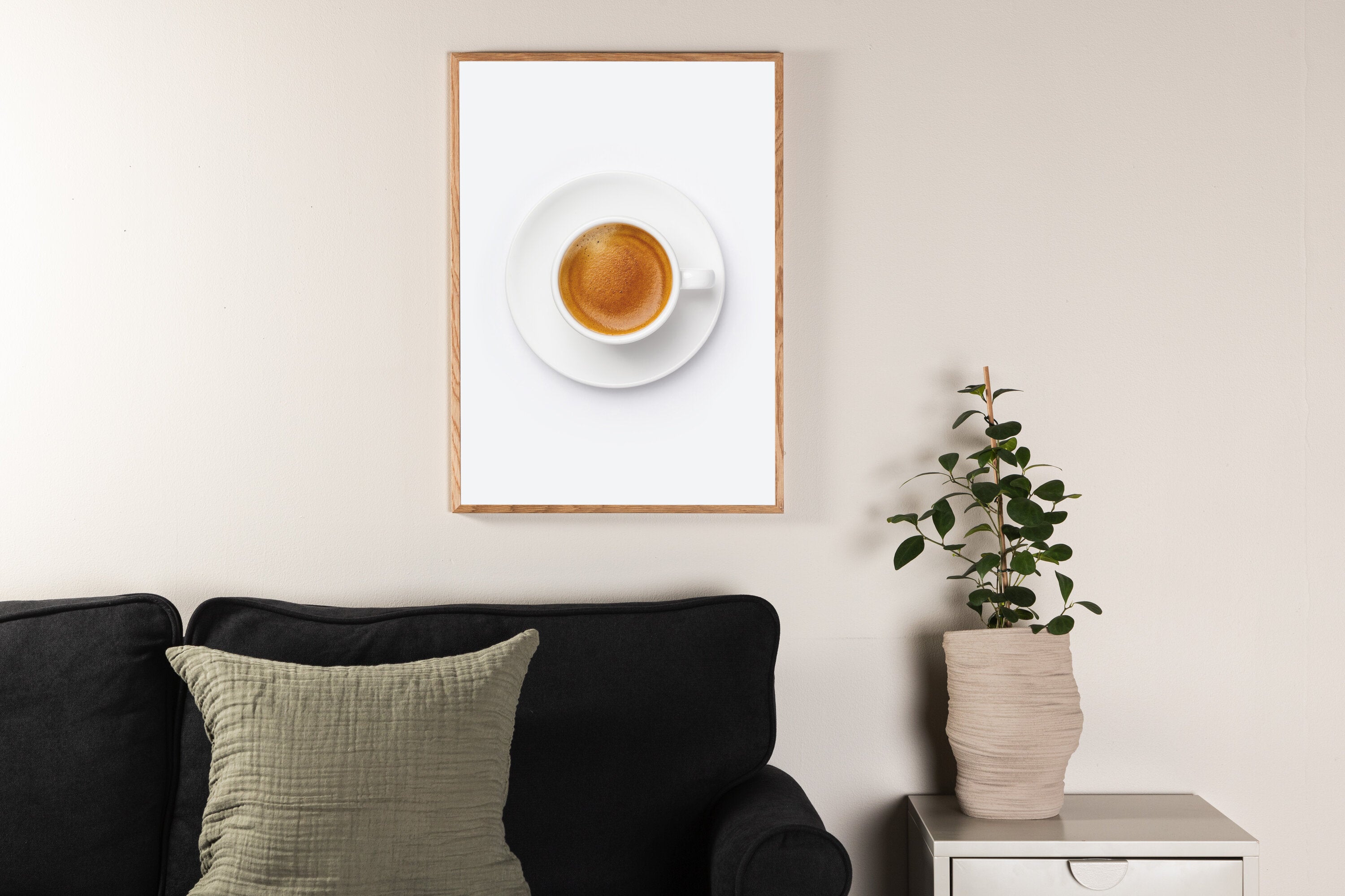 Venture Home Skimmed coffee Poster Brun/vit 21 x 30 cm