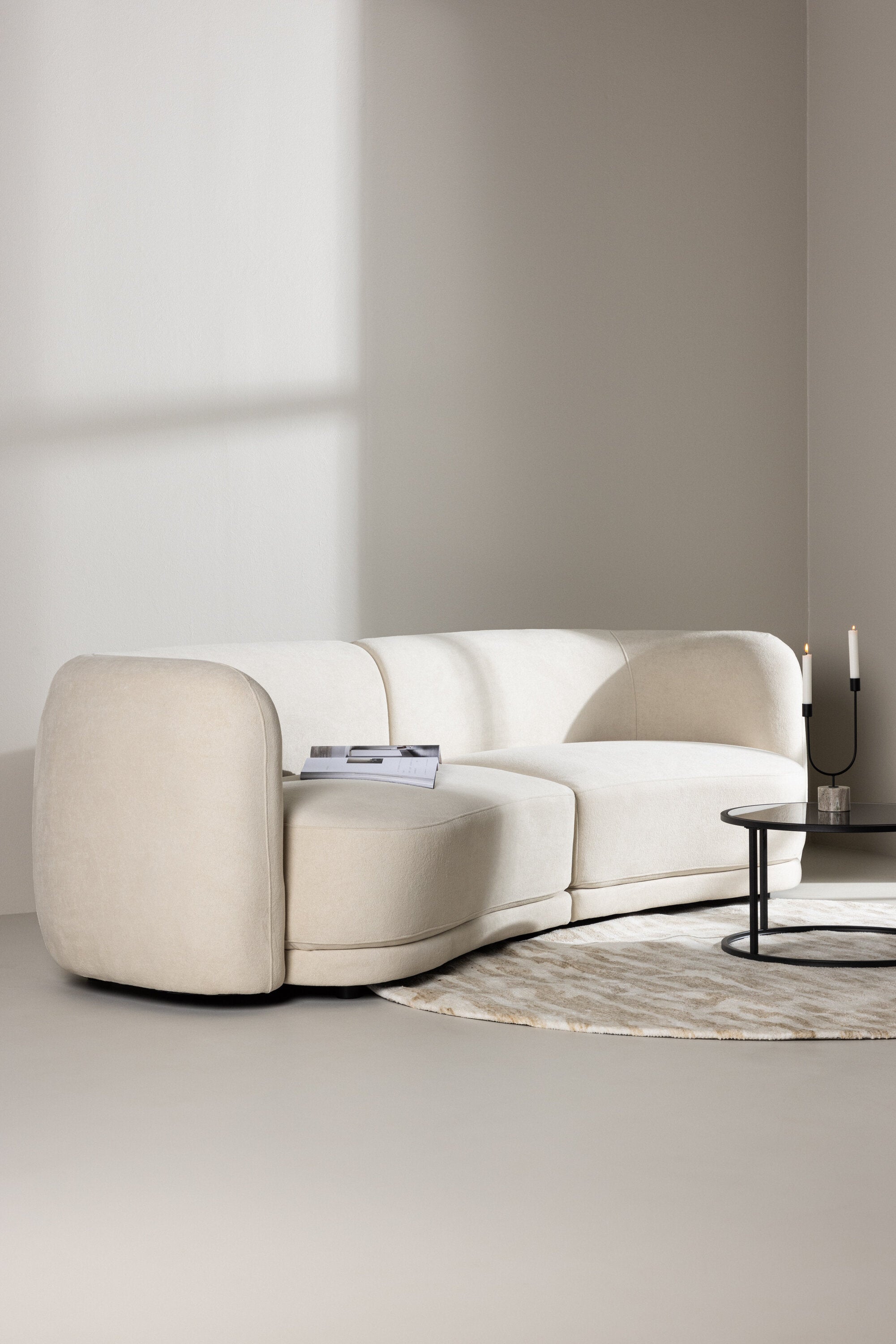 Venture Home Cielo 3-Sits Soffa Beige/Svart