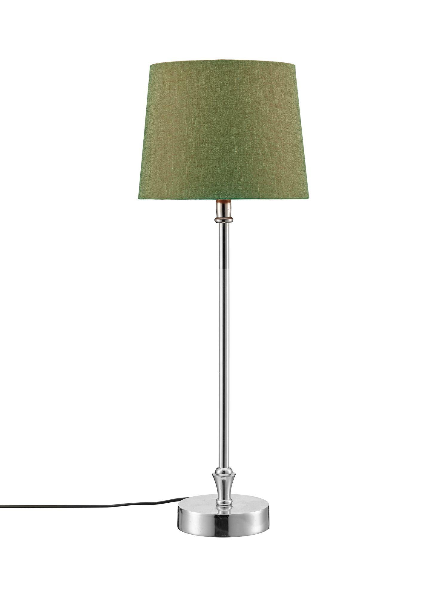 Liam lampfot i metall med grön Carnaby lampskärm från PR Home, stilren och funktionell belysning för hemmet.
