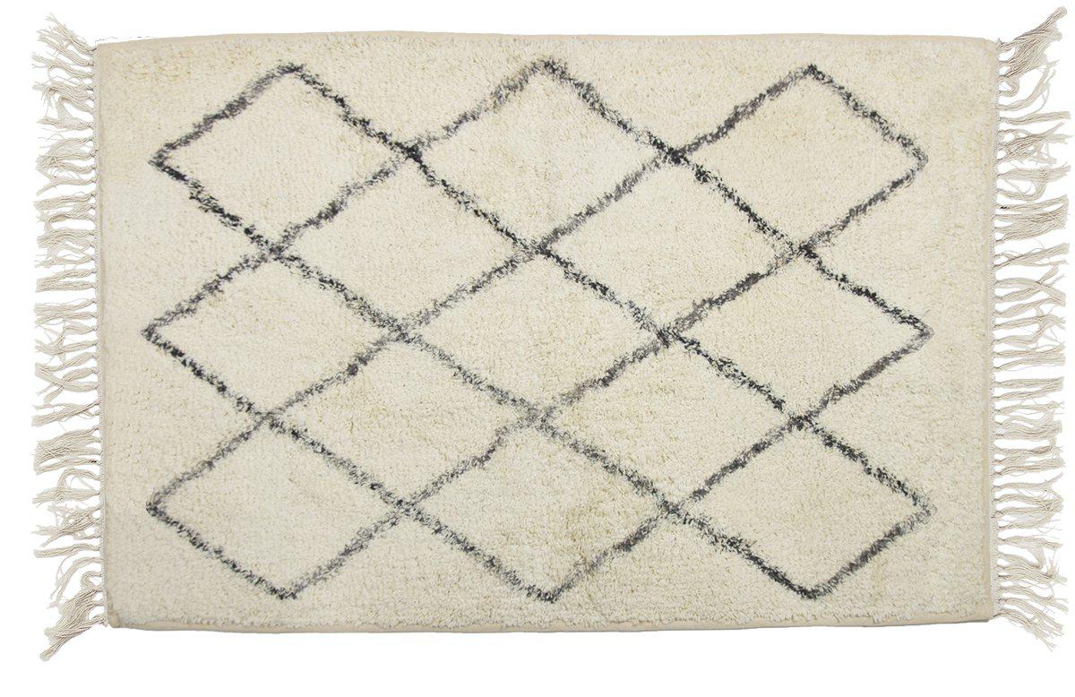 Svanefors Shaggy Matta Offwhite 140x200cm