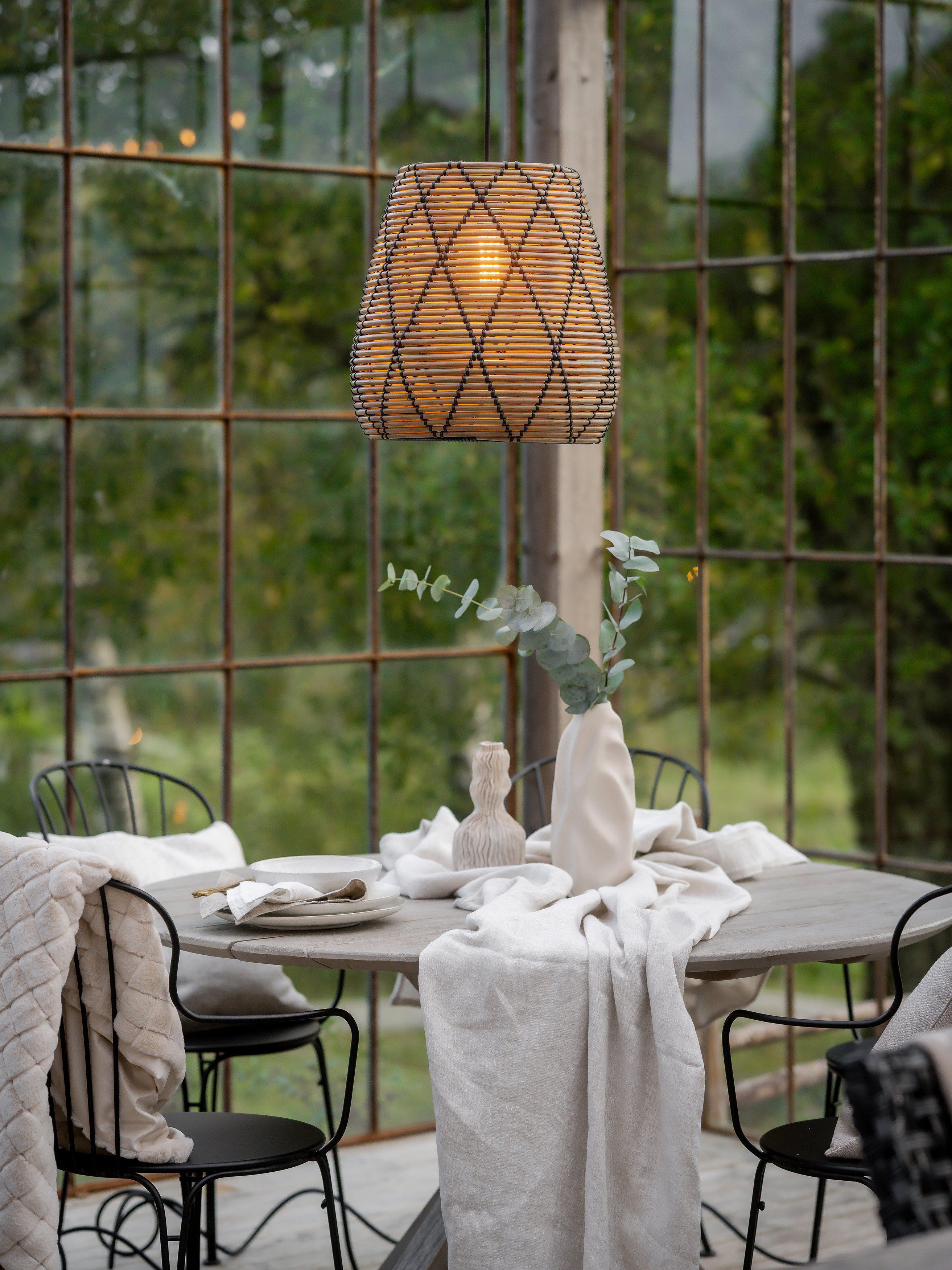 Pr Home Lollo Taklampa/Svart 38 cm, Natur