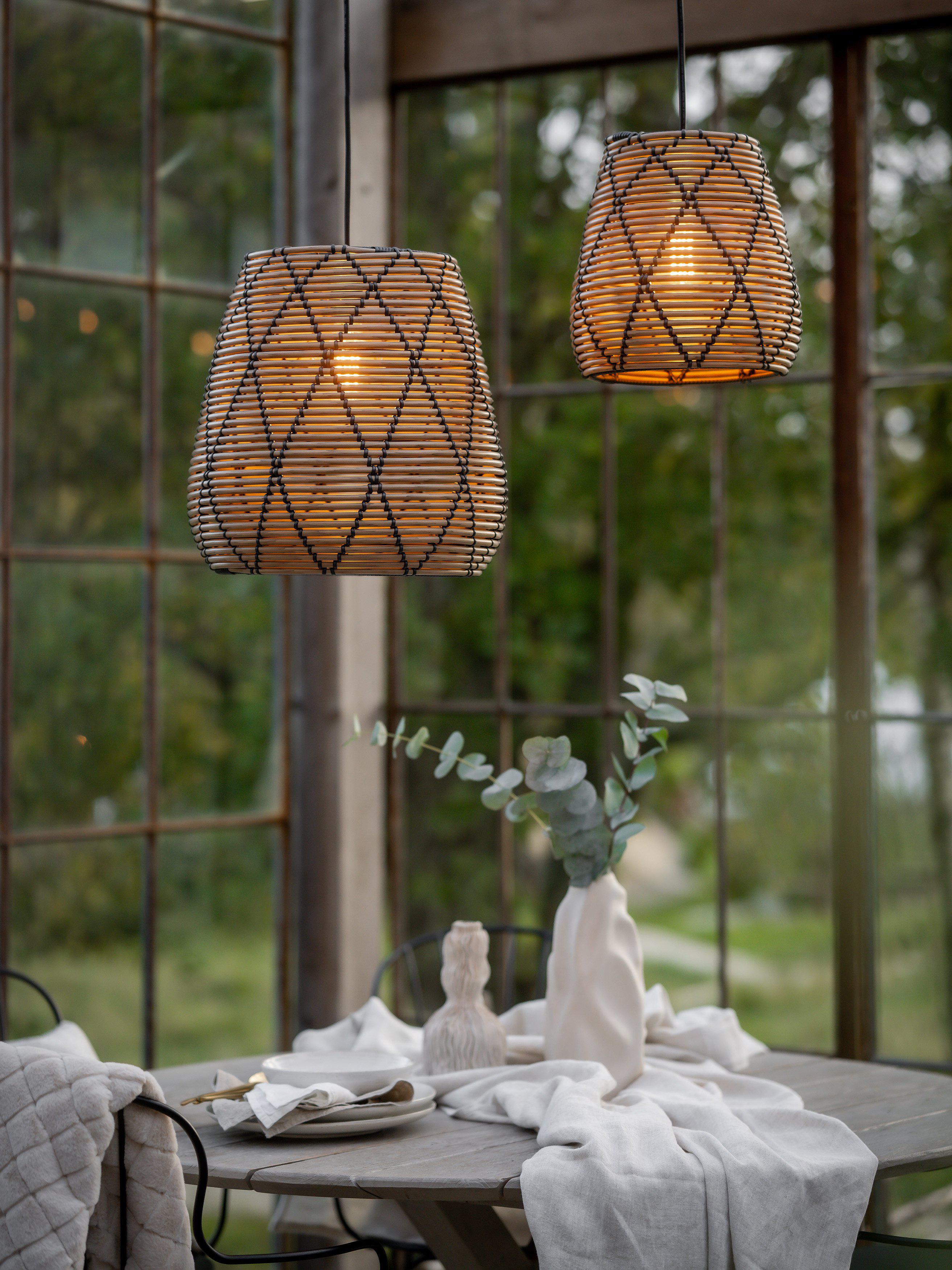 Pr Home Lollo Taklampa/Svart 38 cm, Natur