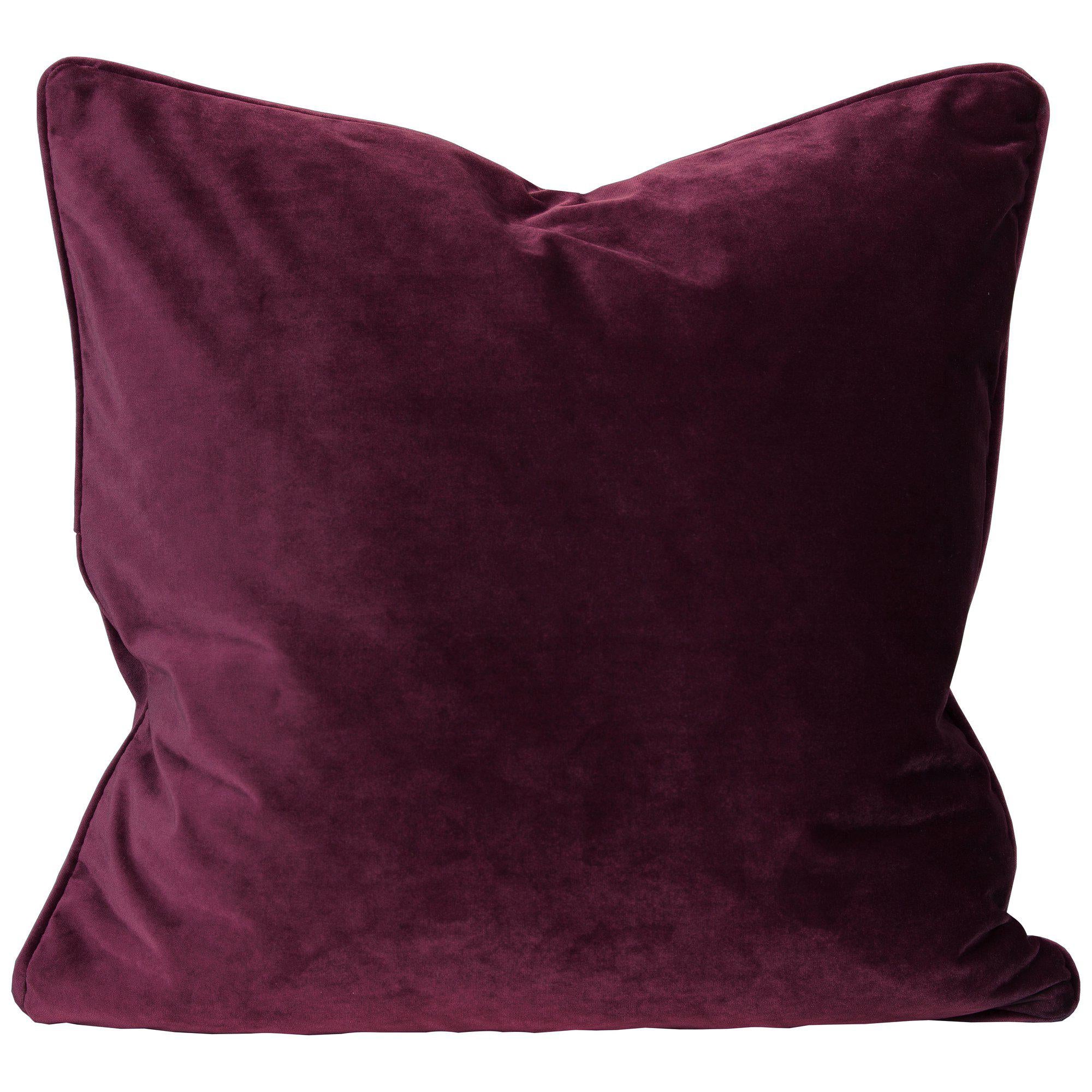Svanefors Elise Kuddfodral Vinröd 60x60cm