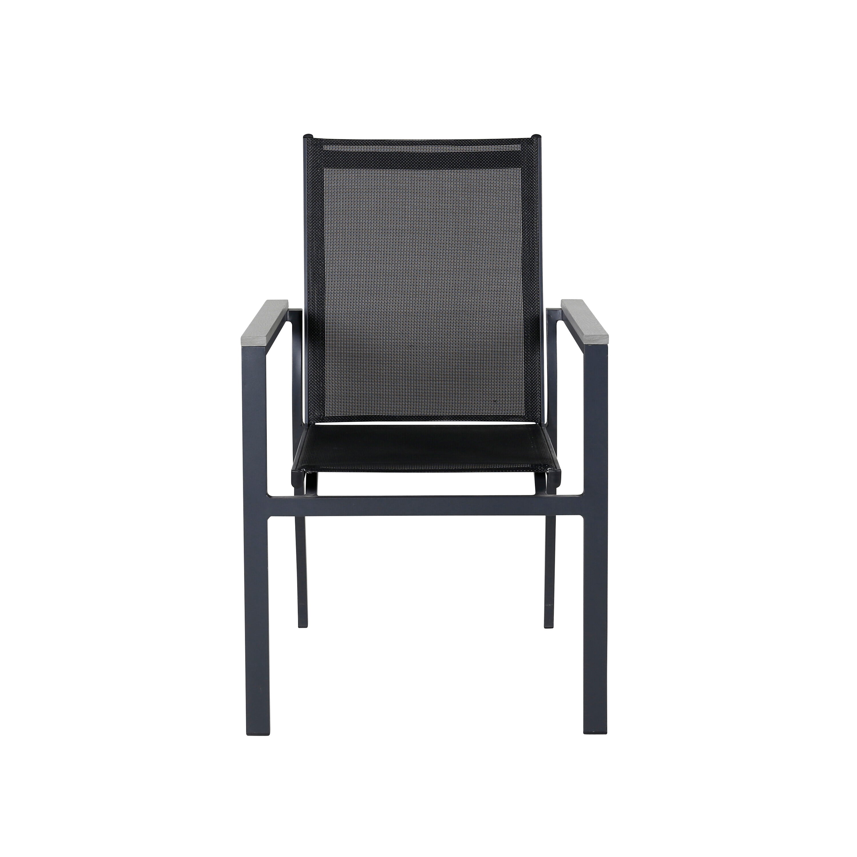 Venture Home Parma Matstol Svart/Grå 2-pack