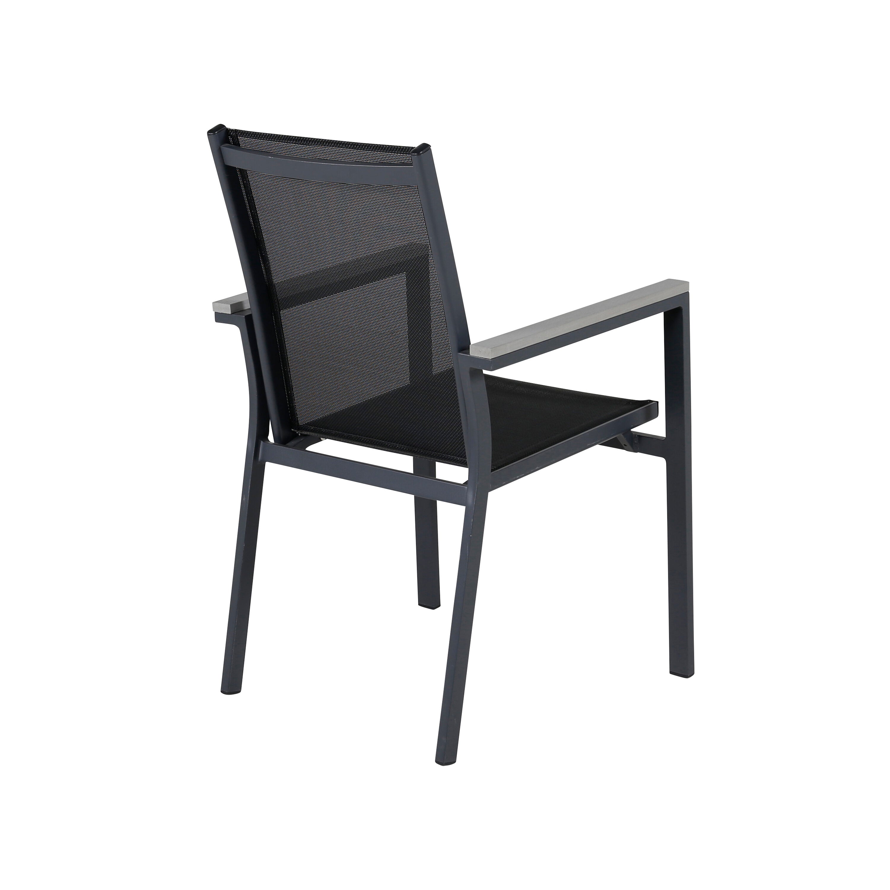 Venture Home Parma Matstol Svart/Grå 2-pack