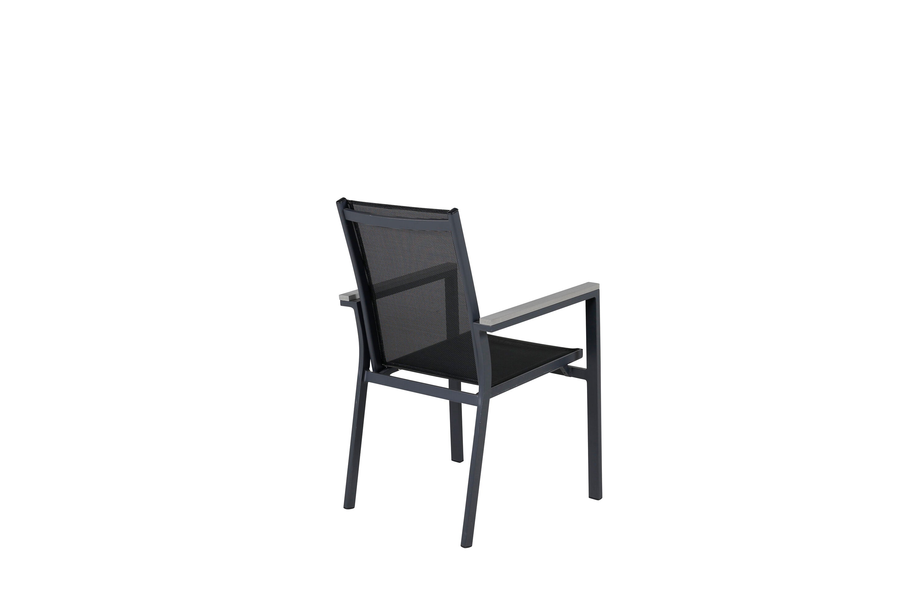 Venture Home Parma Matstol Svart/Grå 2-pack
